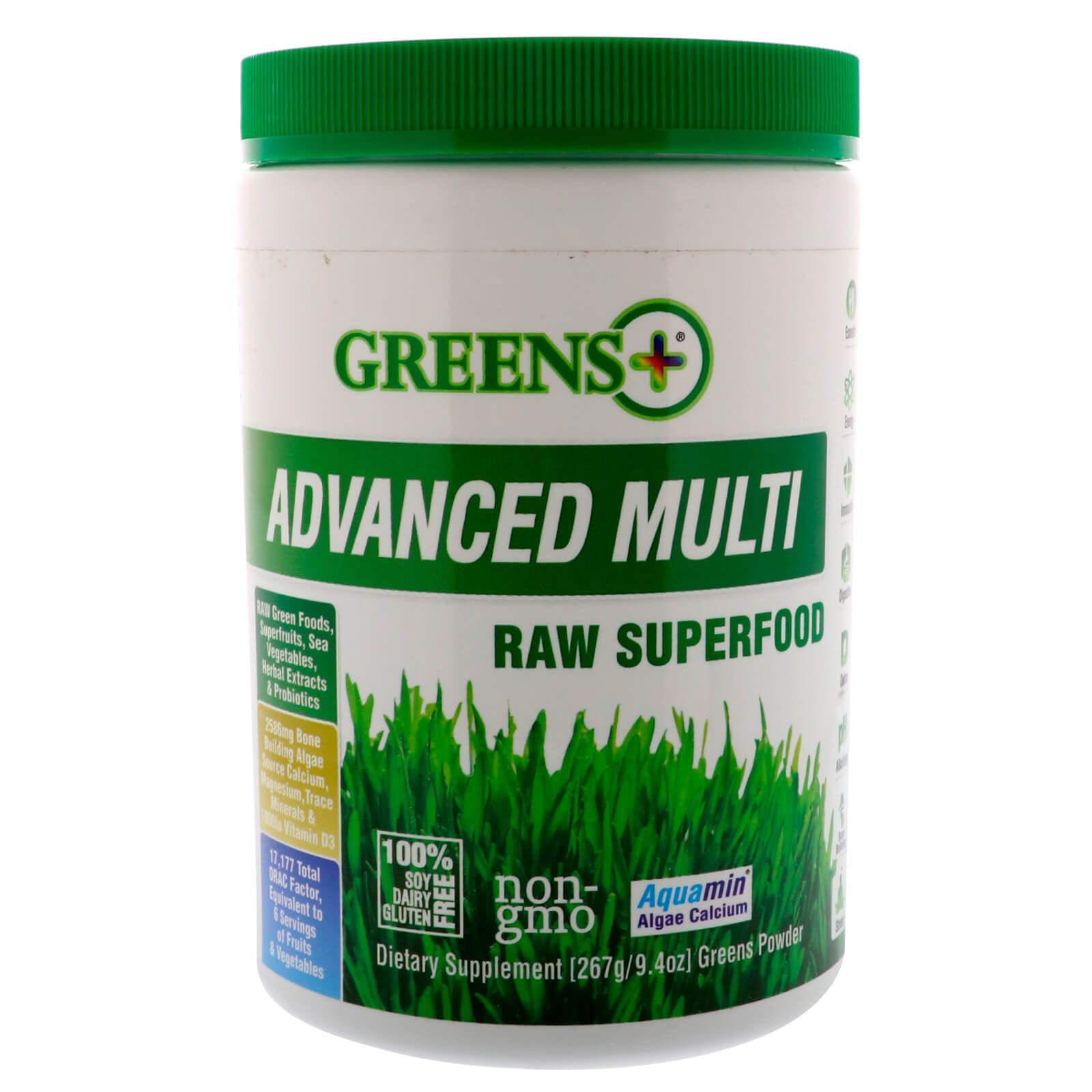 Greens Plus, Multi Avanzado, Supercomida cruda, 9.4 oz (276 g) Polvo Greens