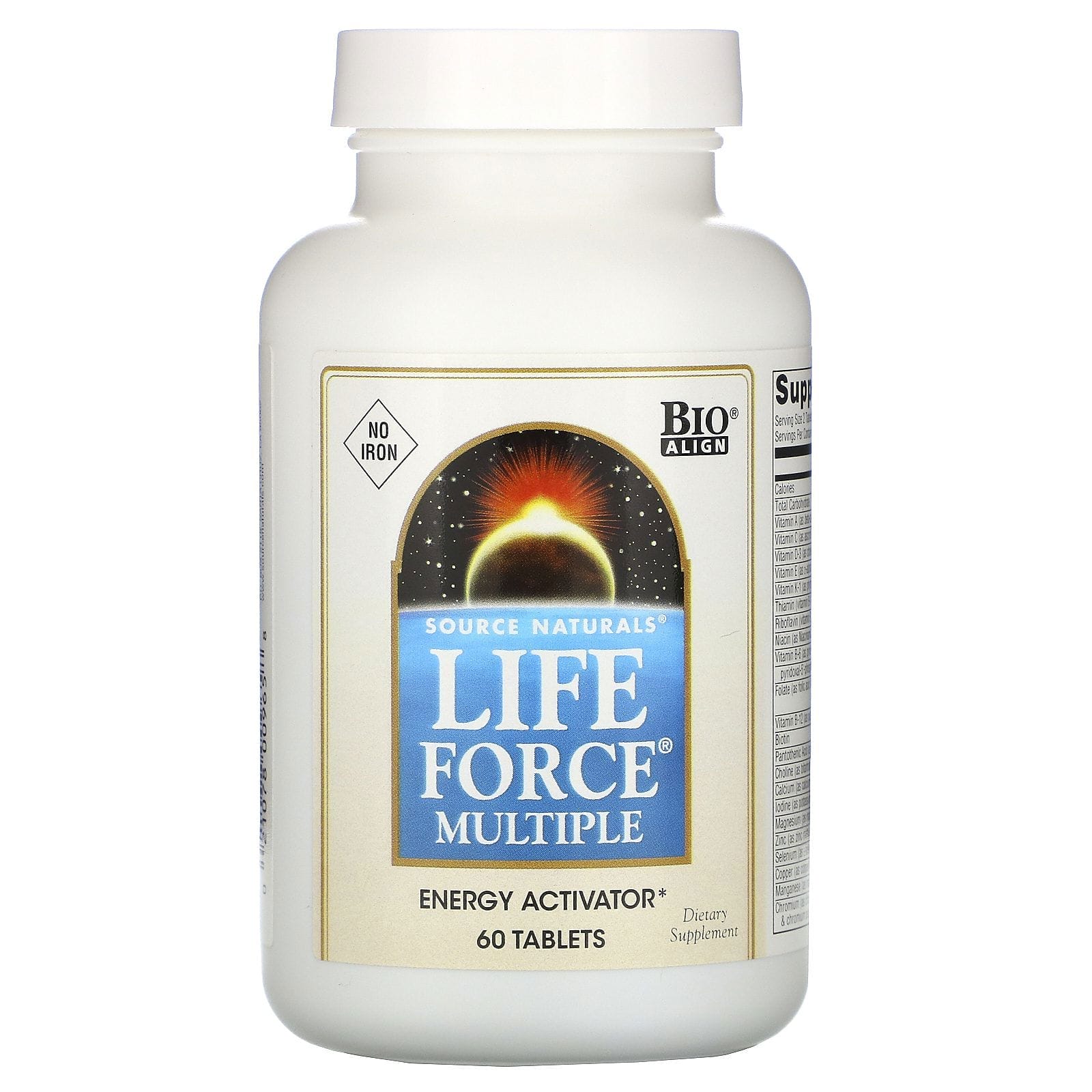 Source Naturals, Life Force Múltiple, Sin Hierro, 60 Tabletas