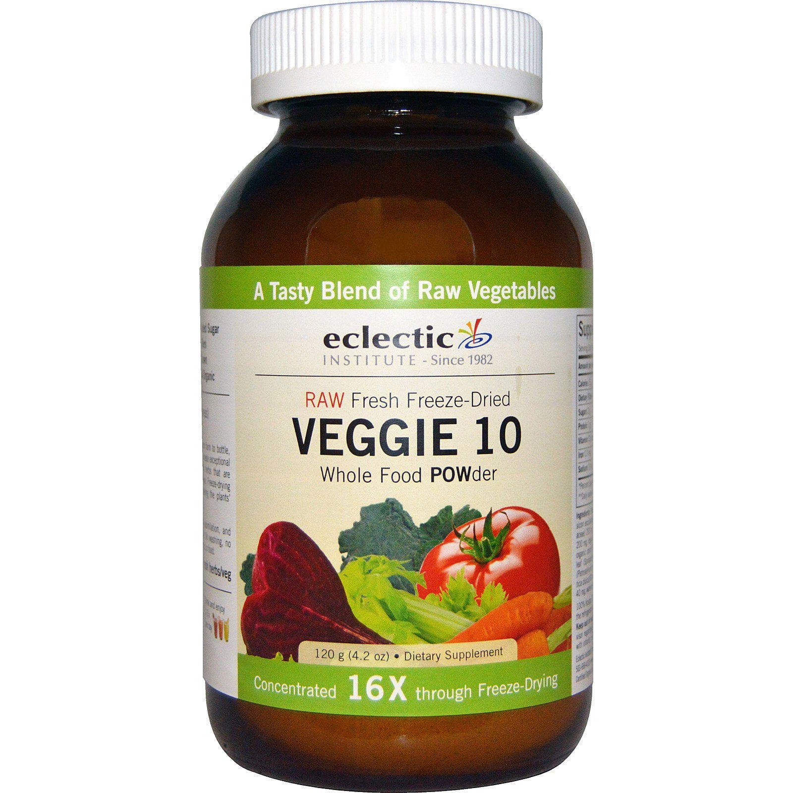 Eclectic Institute, Vegetariano 10, comida en polvo integral, 4.2 oz (120 g)