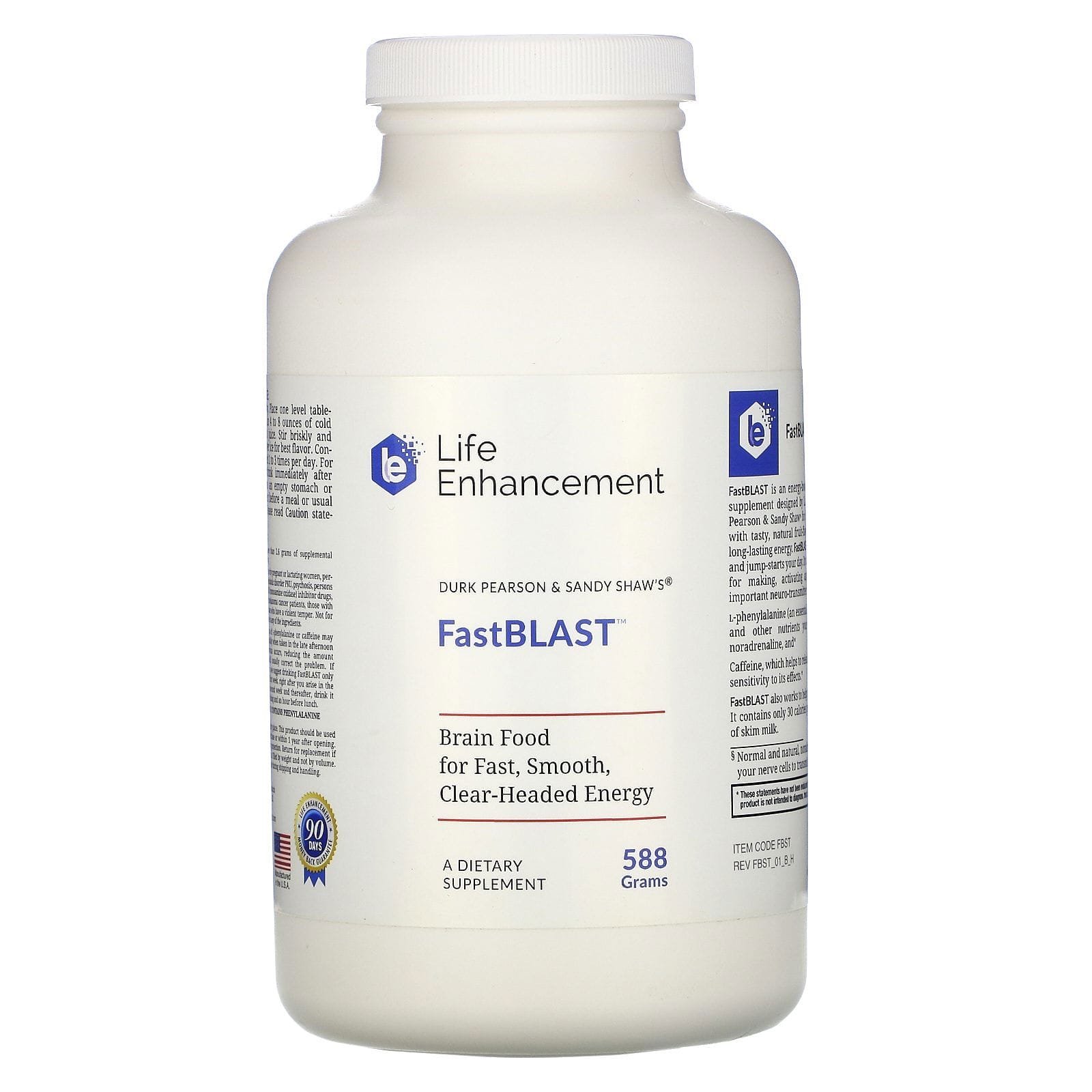 Life Enhancement, Durk Pearson & Sandy Shaw, FastBLAST, 588 g