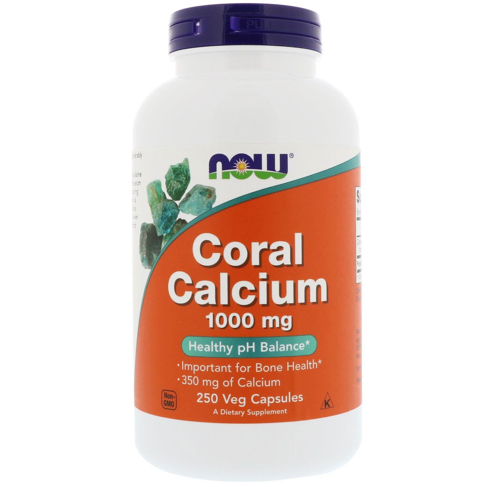Now Foods, Calcio coral 1,000 mg, 250 cápsulas vegetarianas