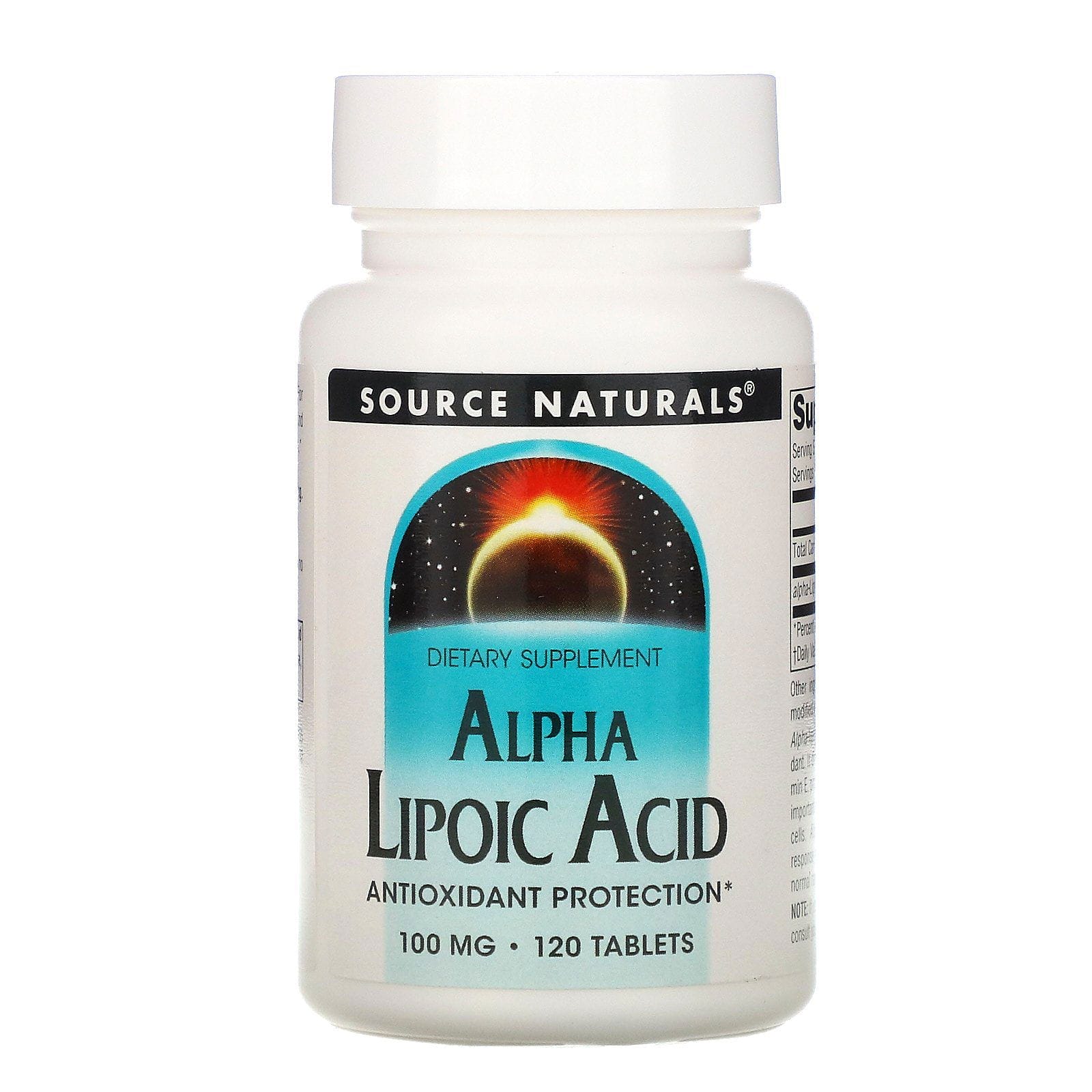 Source Naturals, Ácido alfa-lipoico, 100 mg, 120 comprimidos
