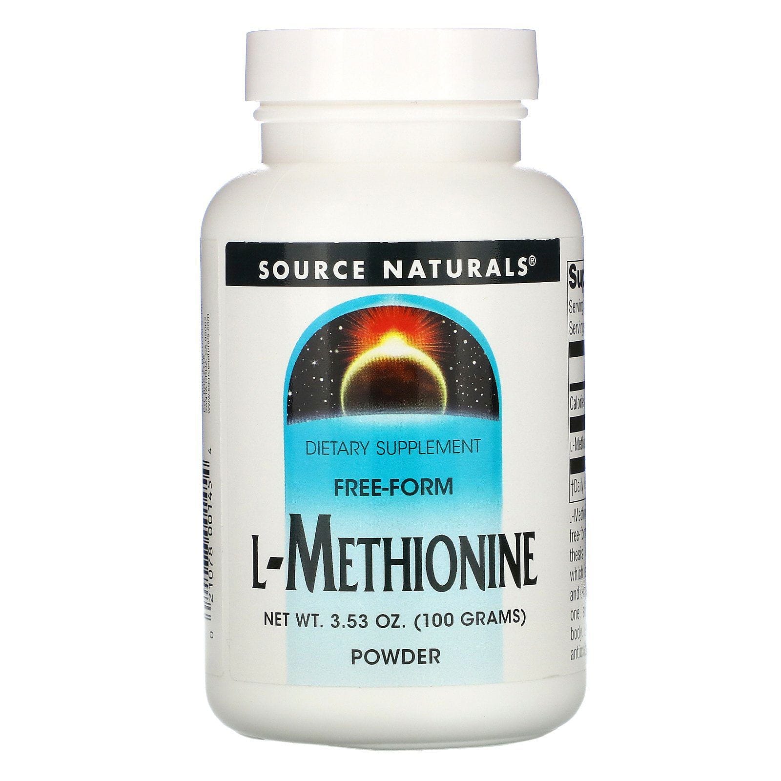 Source Naturals, L-Metionina, 3.53 oz (100 g)