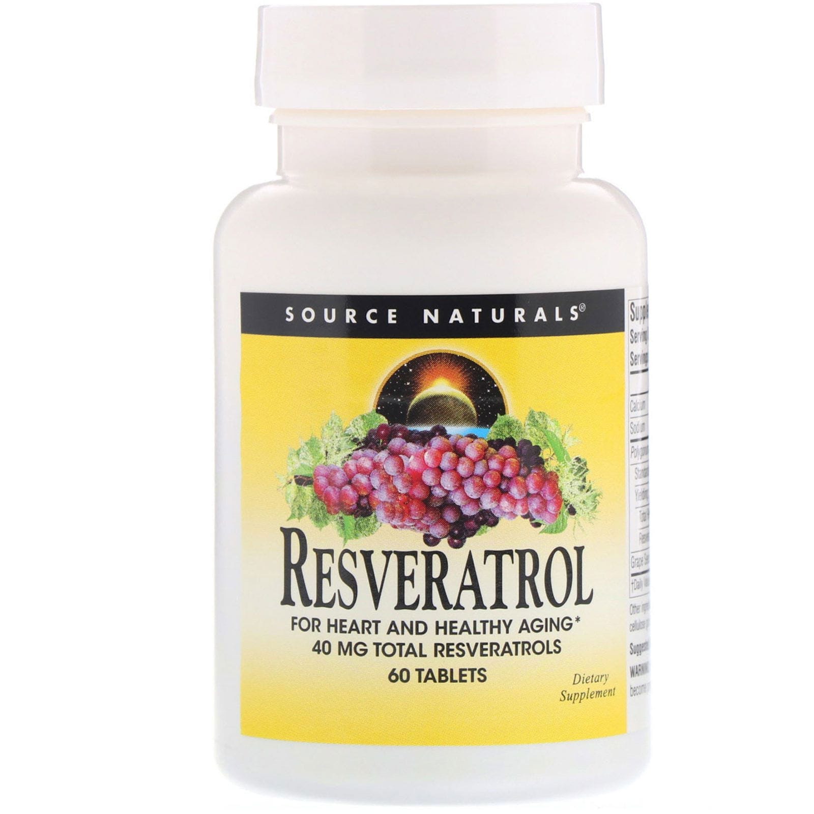Source Naturals, Resveratrol, 60 Tabletas