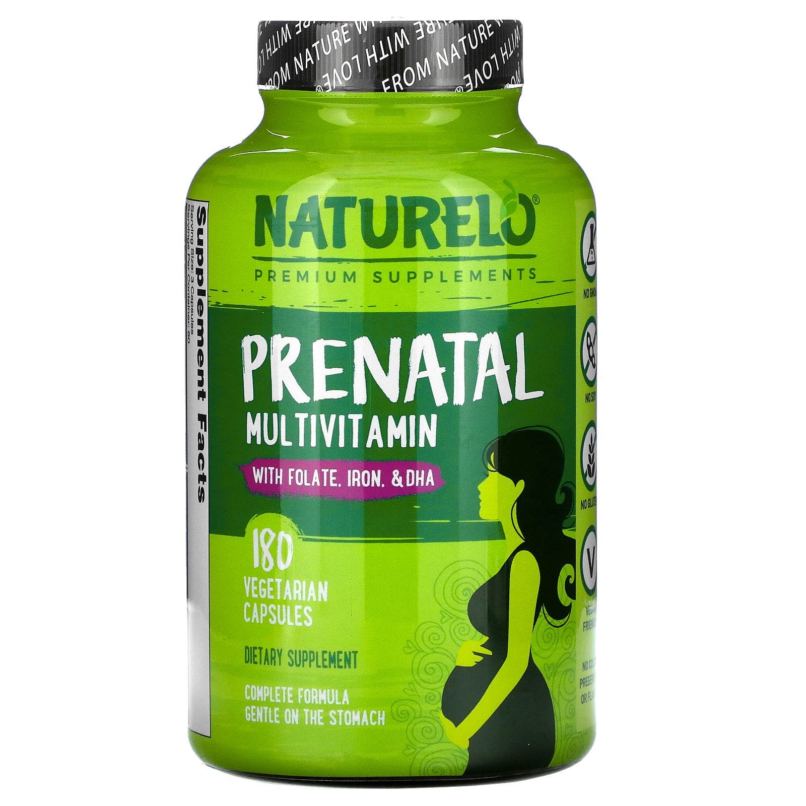 NATURELO, Prenatal Multivitamin, 180 Vegetarian Capsules