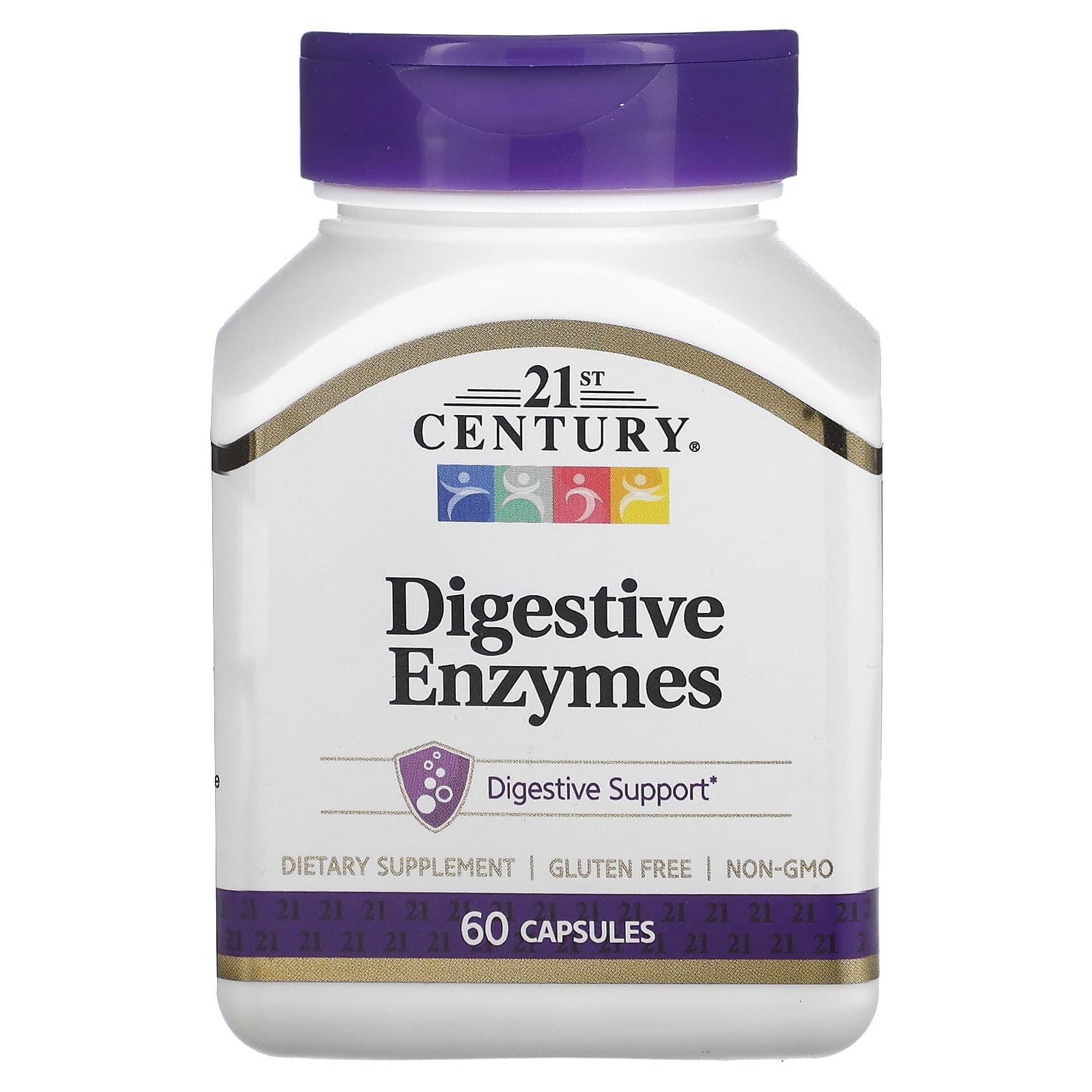 21st Century, Enzimas digestivas, 60 cápsulas