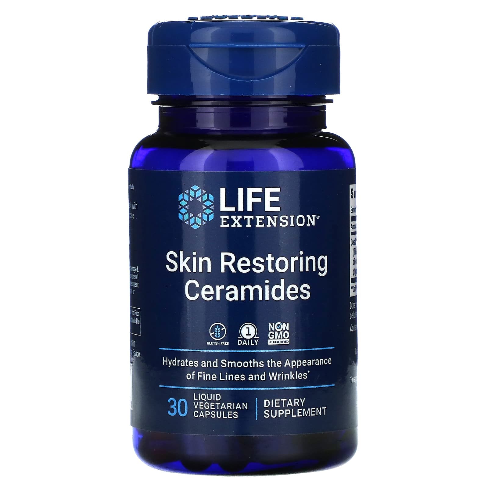 Life Extension, Ceramidas restauradoras de la piel, 30 cápsulas vegetales líquidas