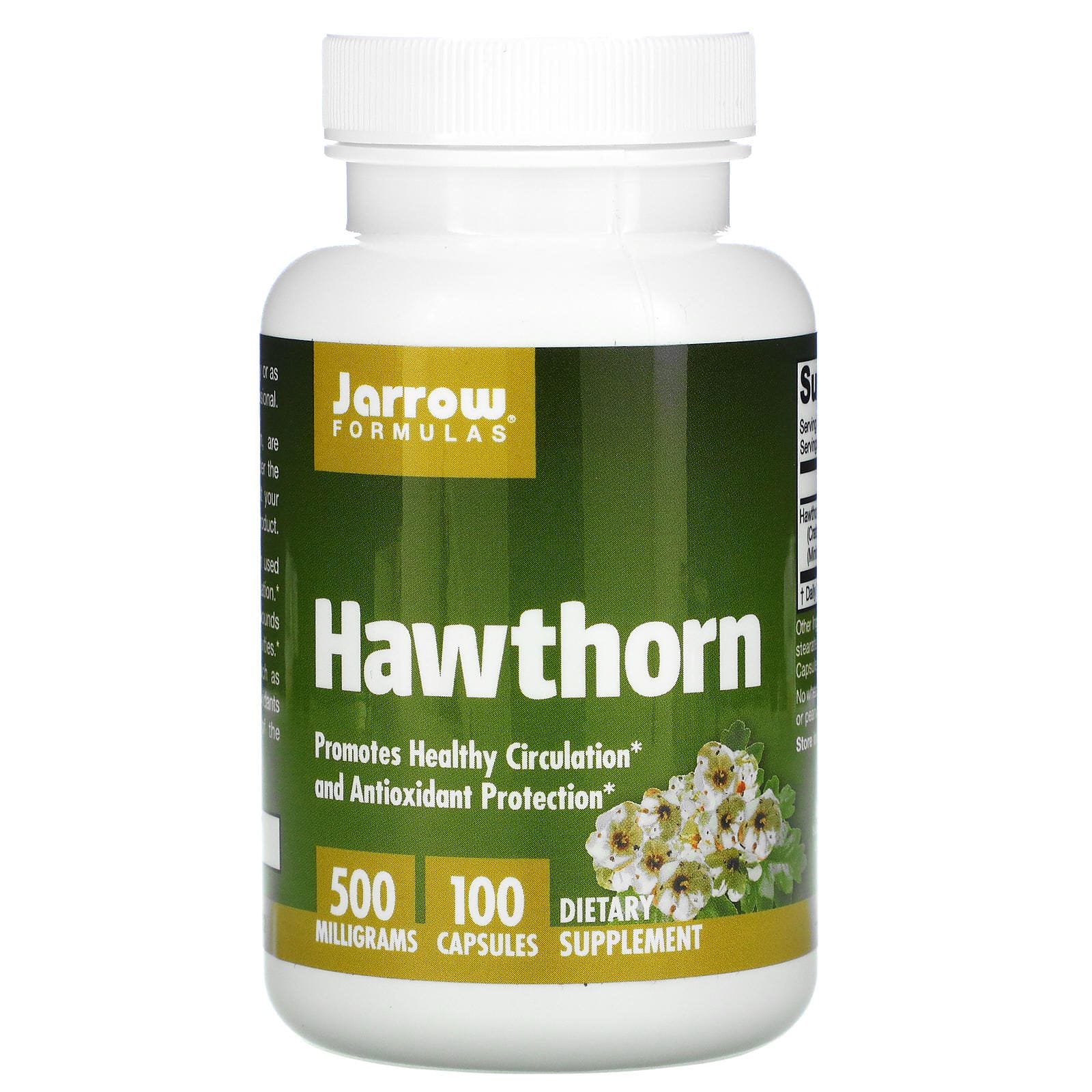 Jarrow Formulas, Espino, 500 mg, 100 cápsulas