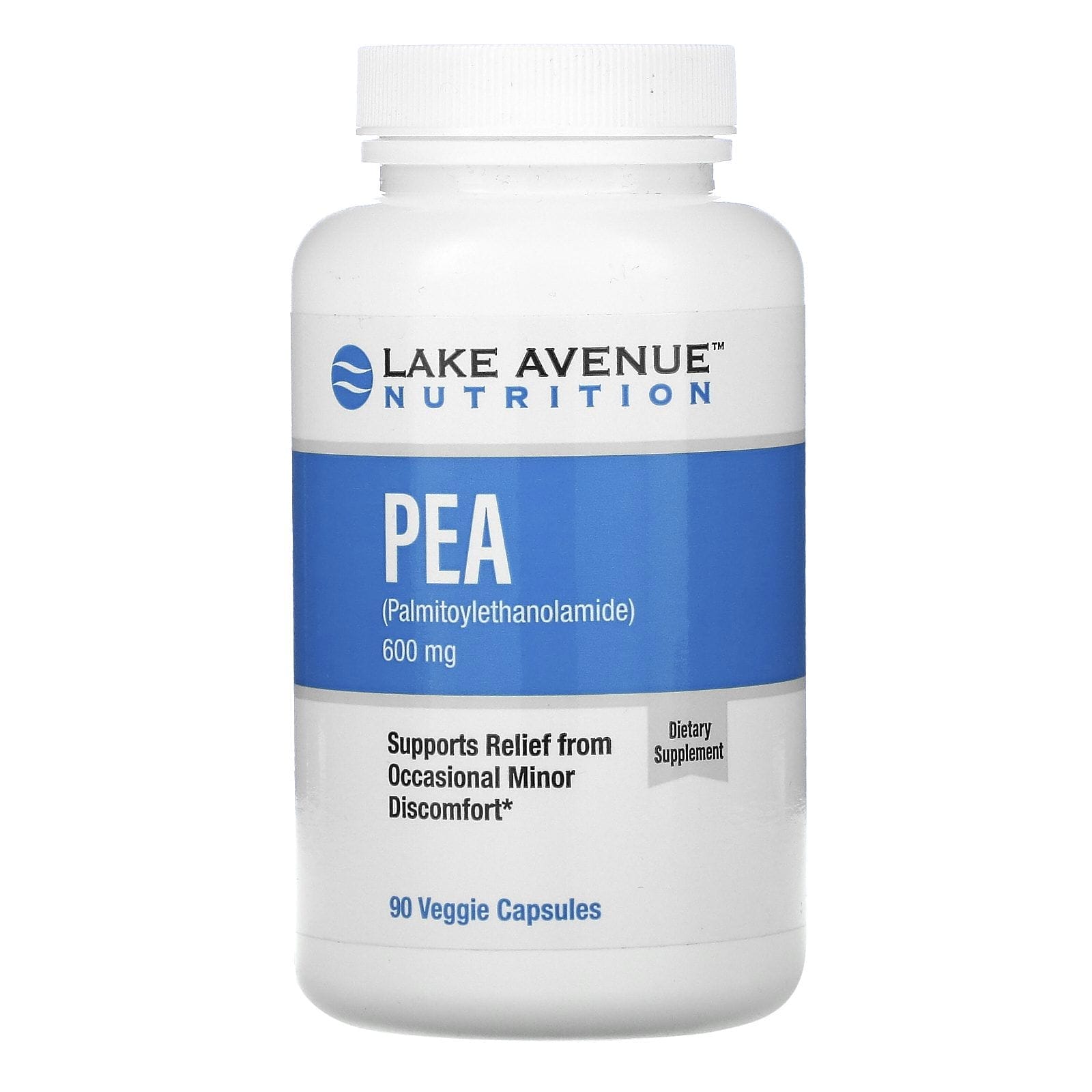 Lake Avenue Nutrition, PEA (palmitoiletanolamida), 300 mg, 90 cápsulas vegetales