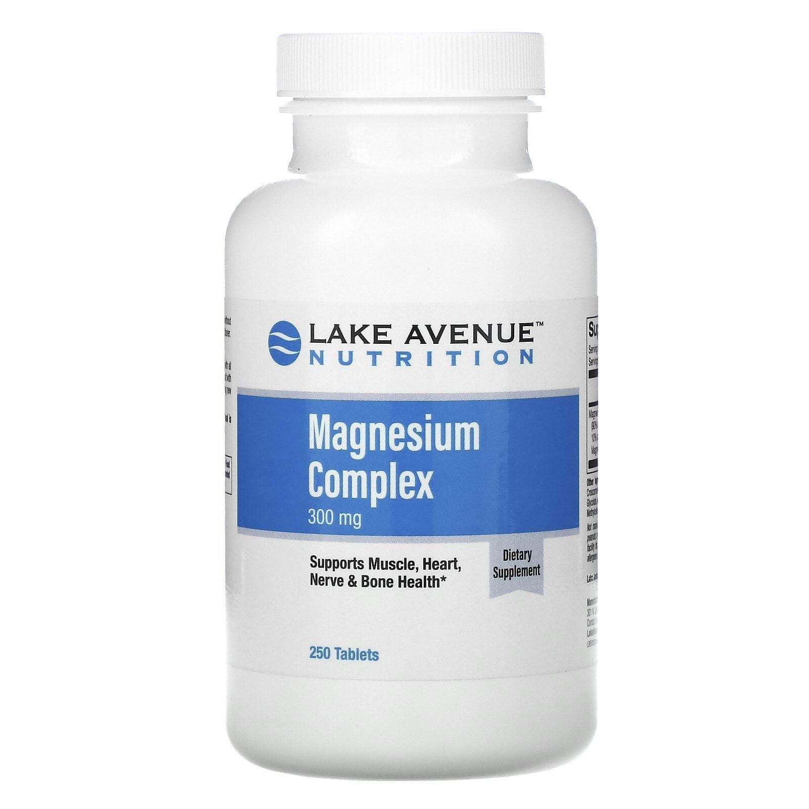 Lake Avenue Nutrition, Complejo de magnesio, 300 mg, 250 comprimidos