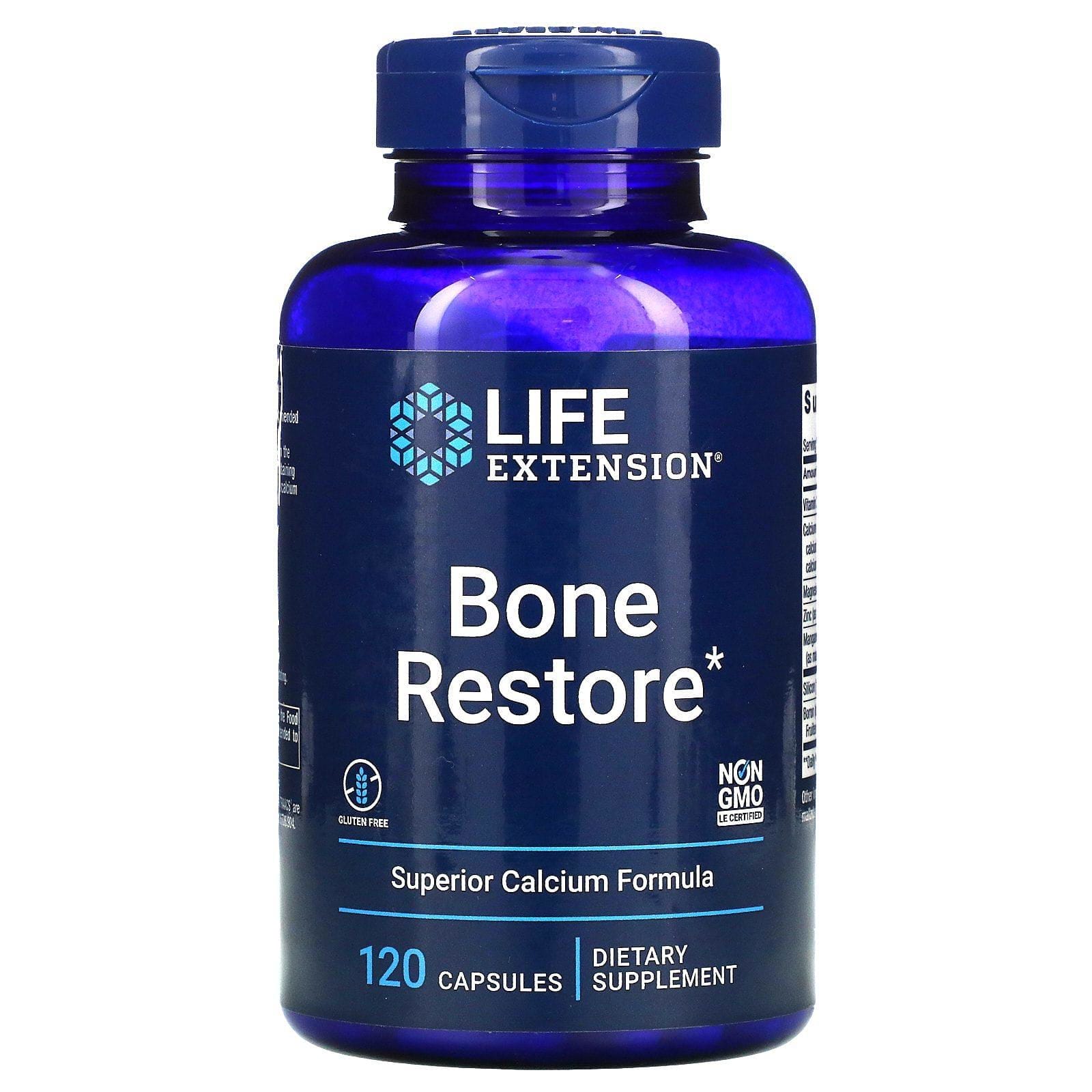 Life Extension, Bone Restore, 120 cápsulas