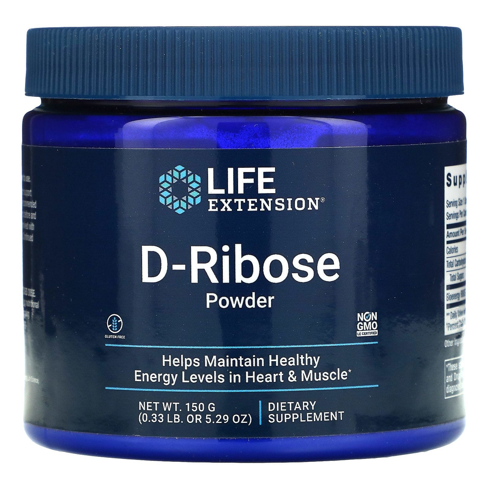 Life Extension, Polvo de D-Ribosa, 5.29 oz (150 g)