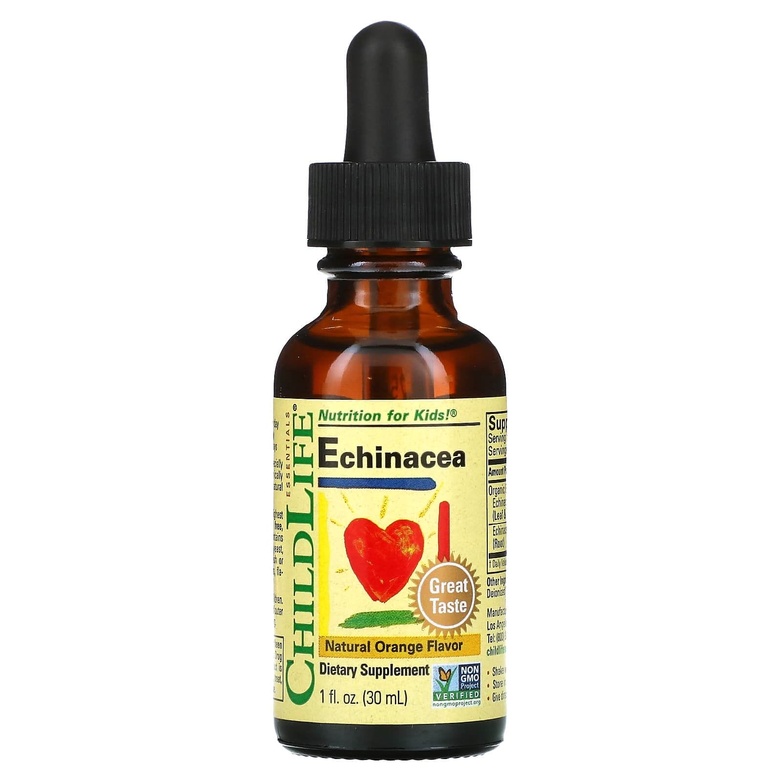 ChildLife Essentials, Essentials, Equinácea, Sabor natural a naranja, 30 ml (1 oz. líq.)
