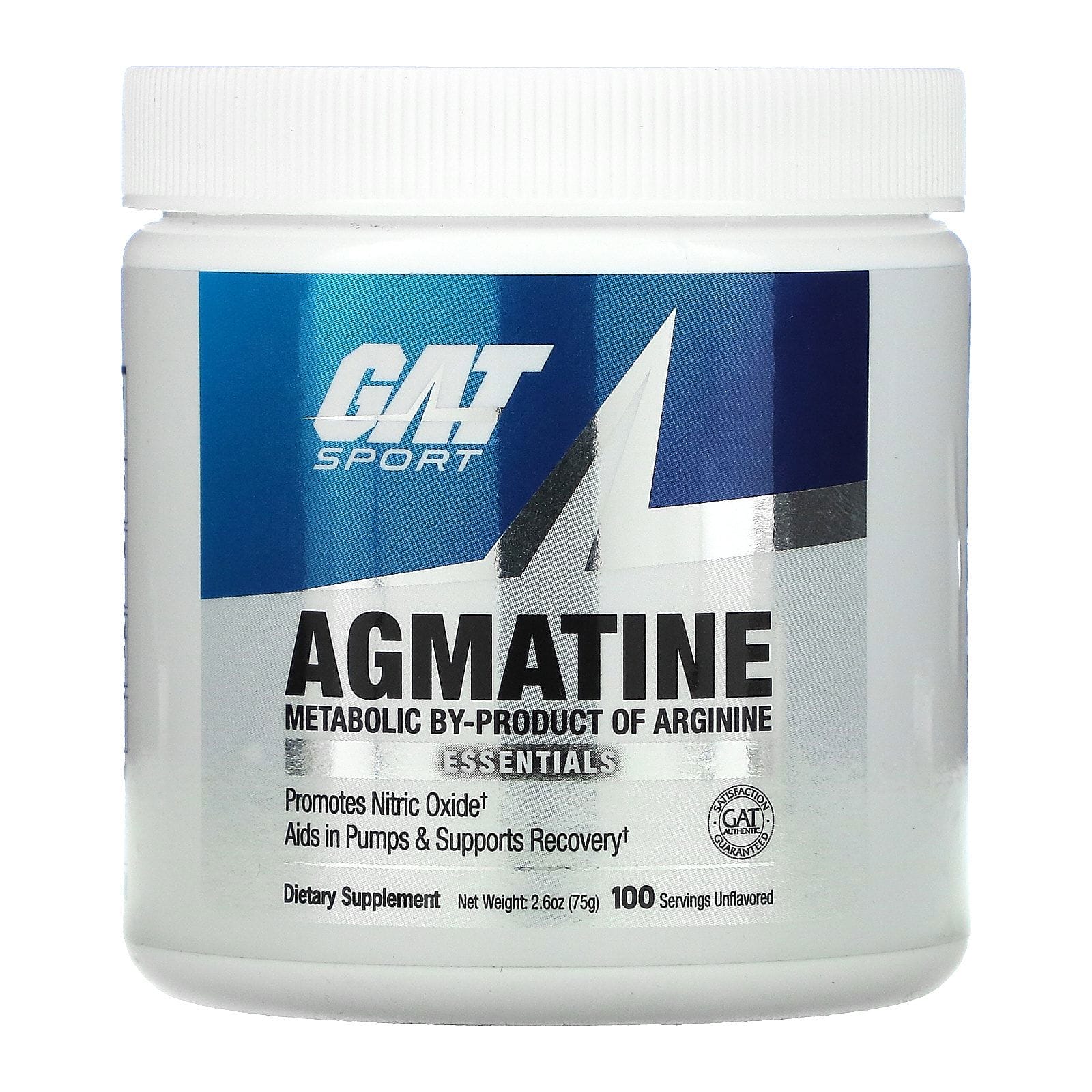 GAT, Agmatina, Sin sabor, 75 g (2,6 oz)