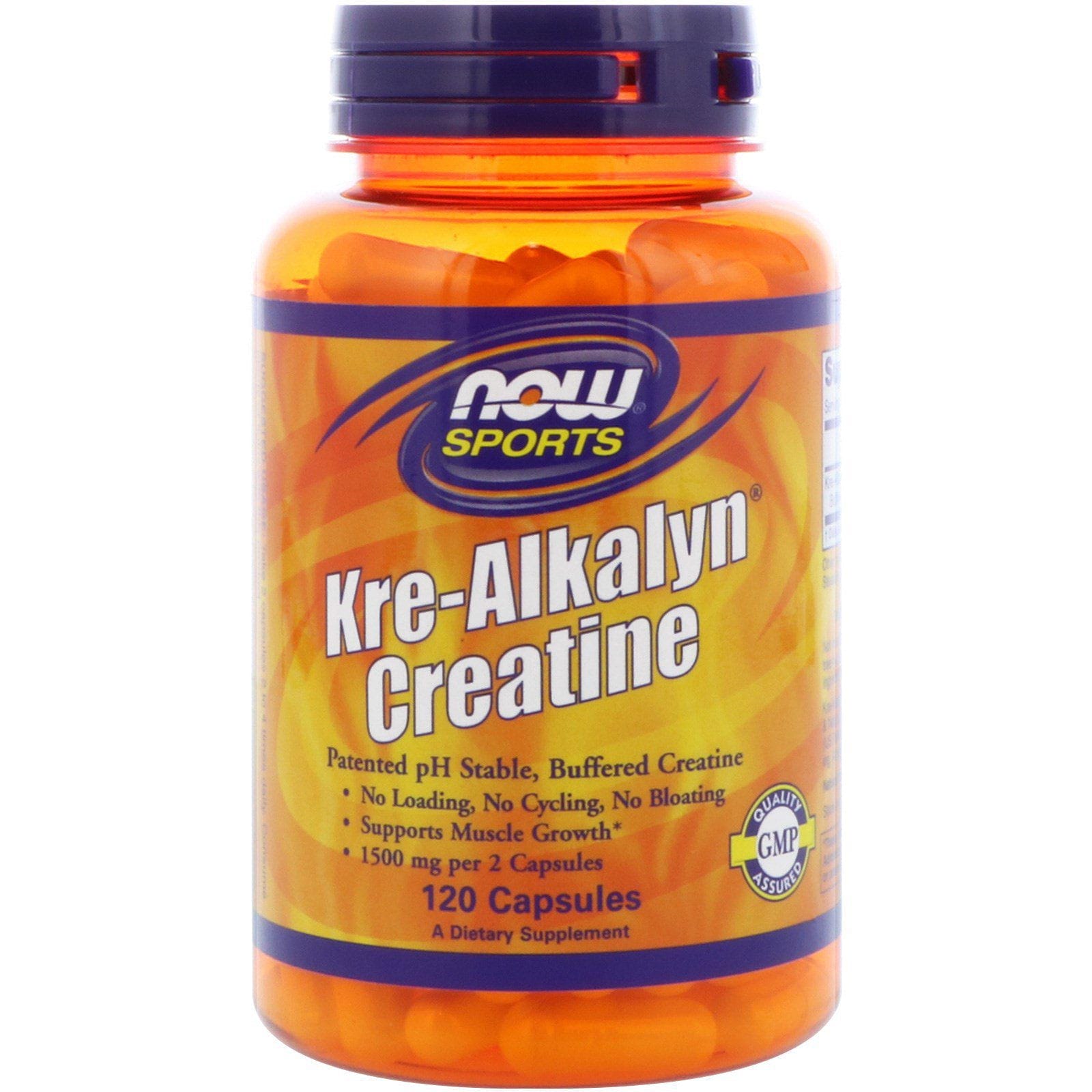 Now Foods, Deportes, creatina Kre-Alkalyn, 120 cápsulas