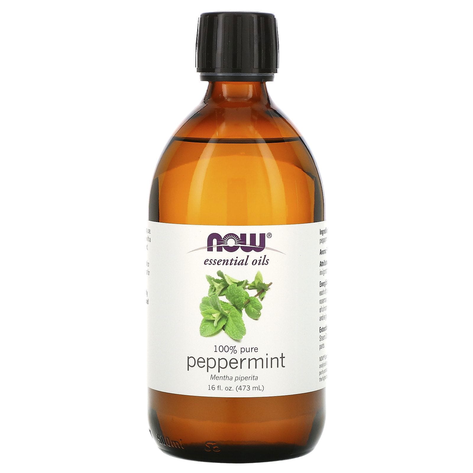 Now Foods, Aceites esenciales, Menta, 473 ml (16 oz. líq.)