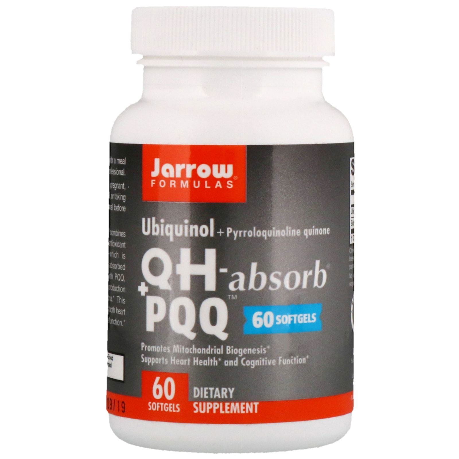 Jarrow Formulas, Ubiquinol (QH) + PQQ, 60 cápsulas blandas