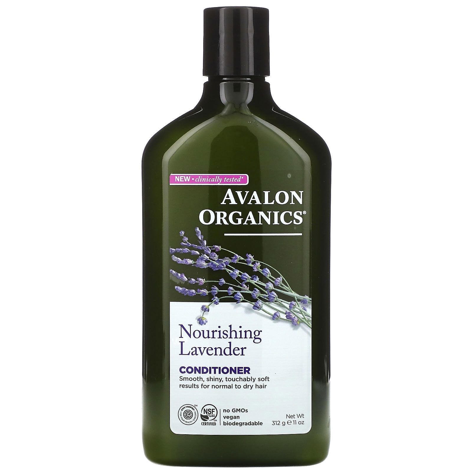 Avalon Organics, Acondicionador, Lavanda Nutritiva, 11 oz (312 g)