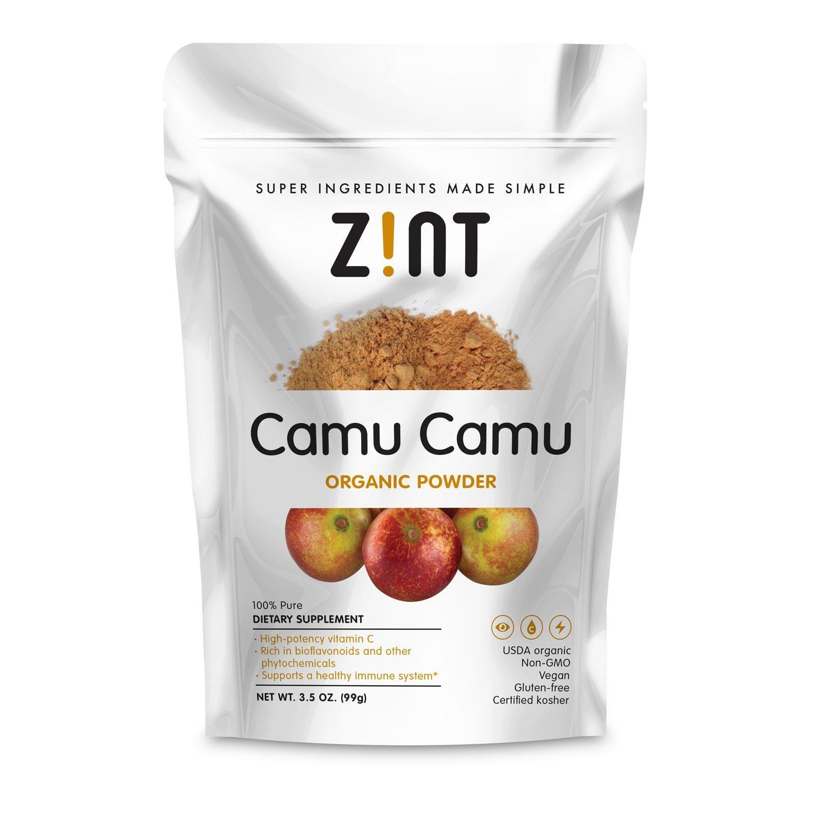 Zint, Polvo orgánico Camu Camu , 3.5 oz (99 g)