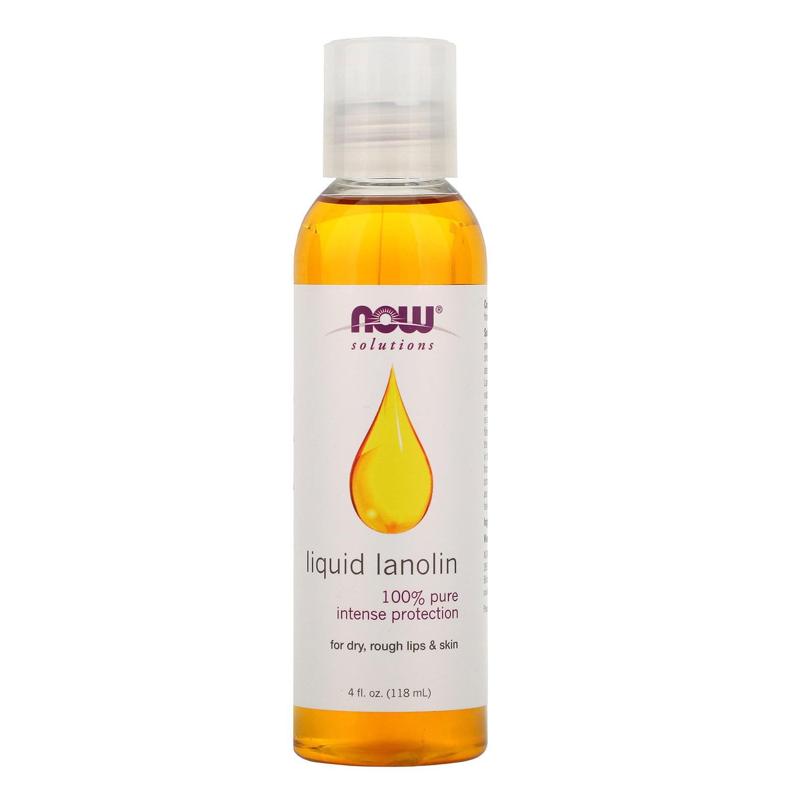 Now Foods, Solutions, Lanolina Líquida, 4 fl oz (118 ml)