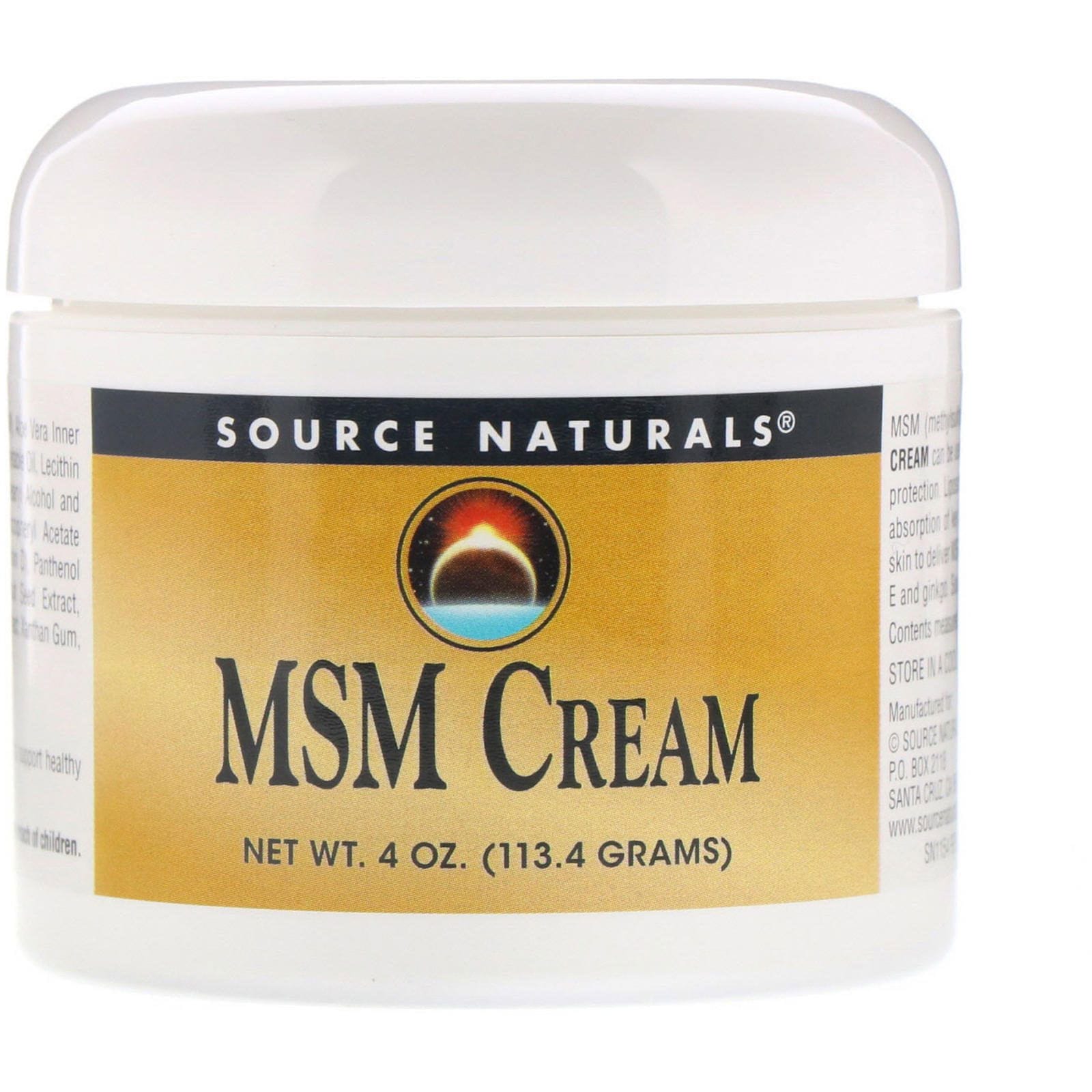 Source Naturals, Crema de MSM, 4 oz (113.4 g)