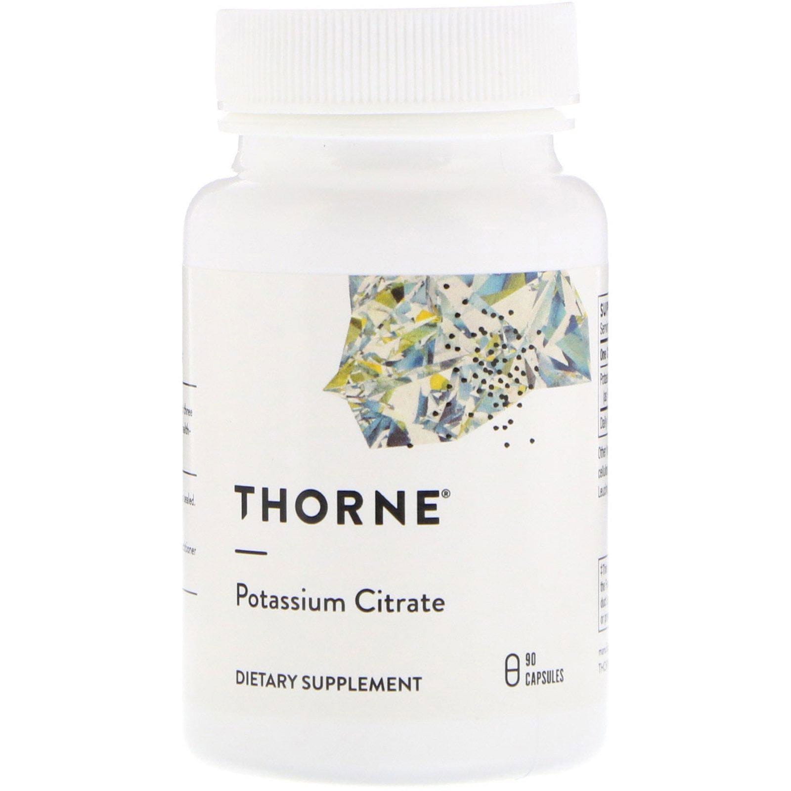 Thorne Research, Citrato de potasio, 90 cápsulas vegetarianas