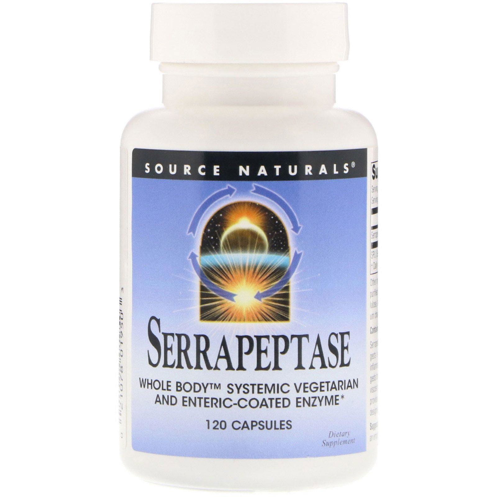 Source Naturals, Serrapeptasa, 120 cápsulas