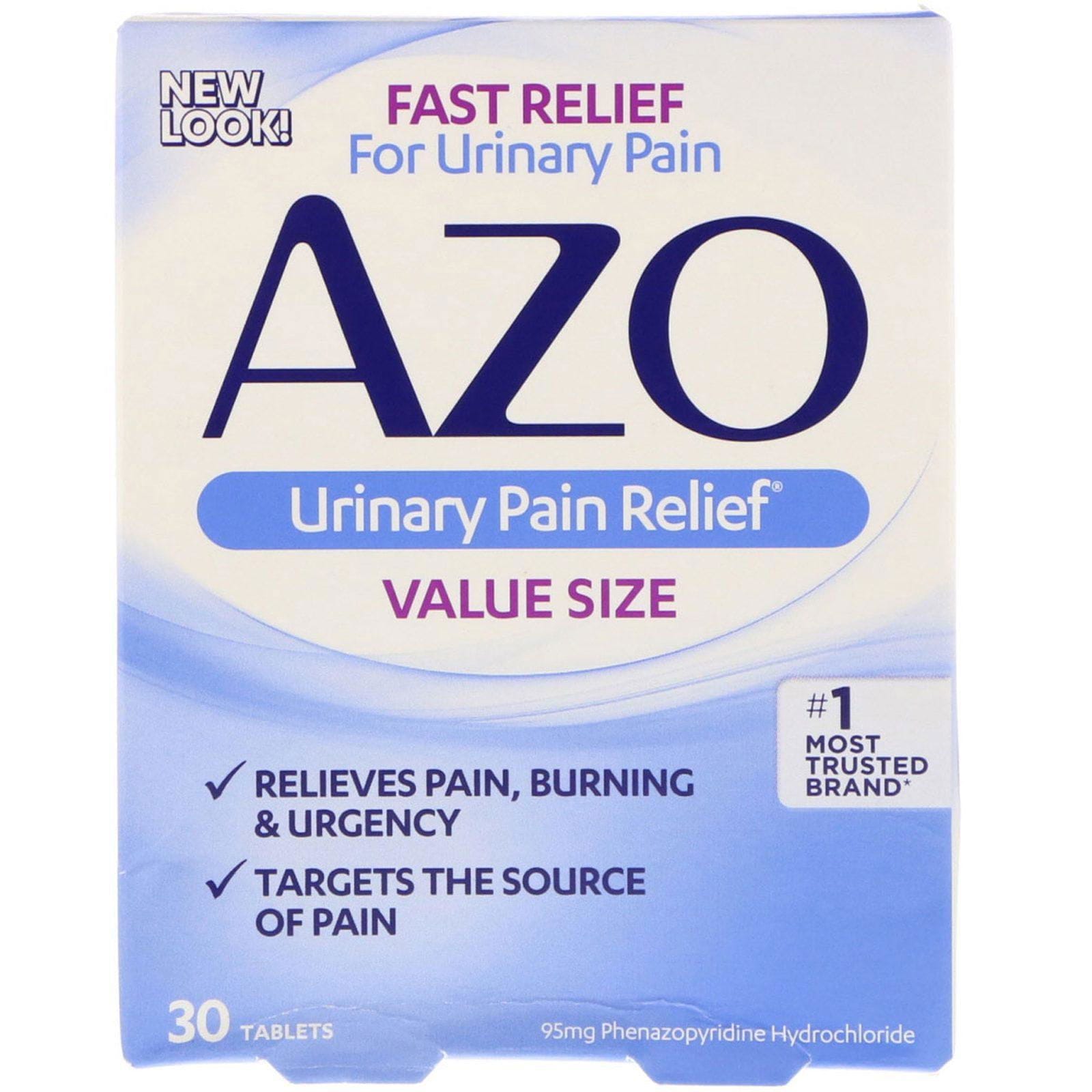 Azo, Alivio del dolor urinario, 30 comprimidos