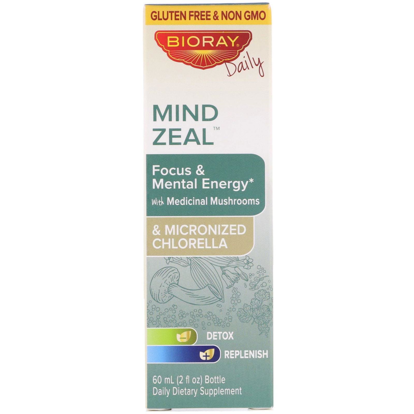 Bioray, Celo de la mente, enfoque y energía mental, sin alcohol, 2 fl oz (60 ml)