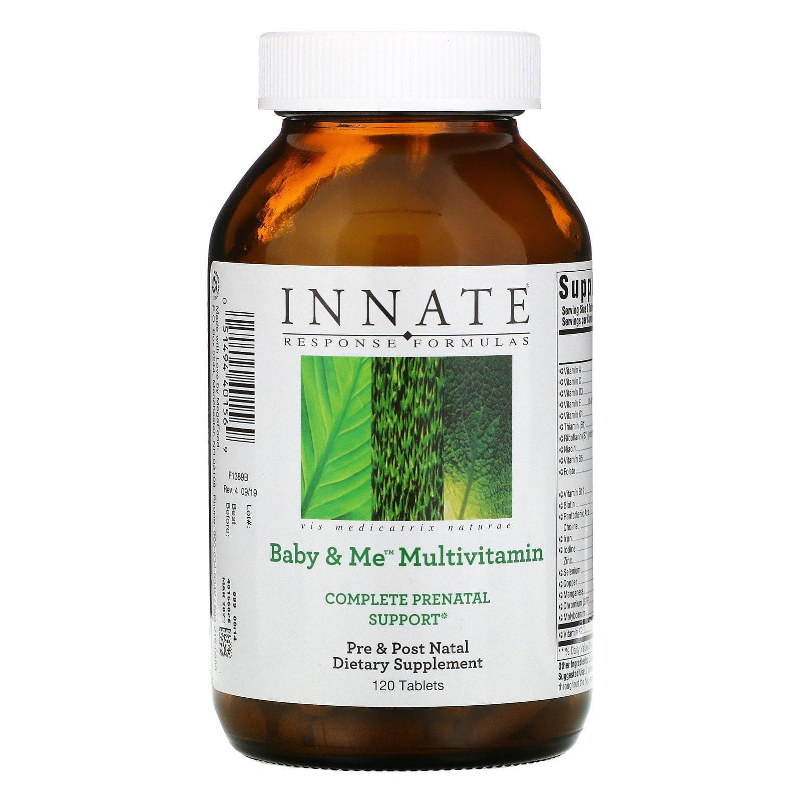 Innate Response Formulas, Baby & Me Suplemento multivitamínico, 120 comprimidos