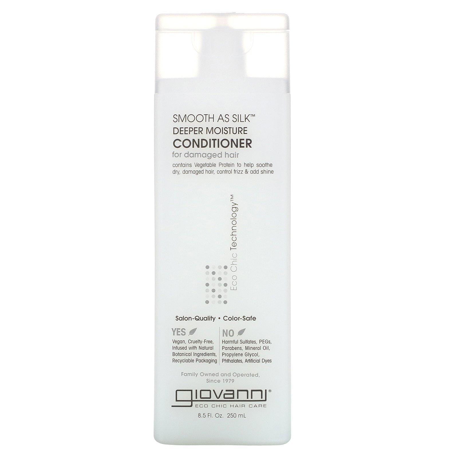 Giovanni, Acondicionador de Hidratación Más Profunda Smooth As Silk, 8.5 fl oz (250 ml)