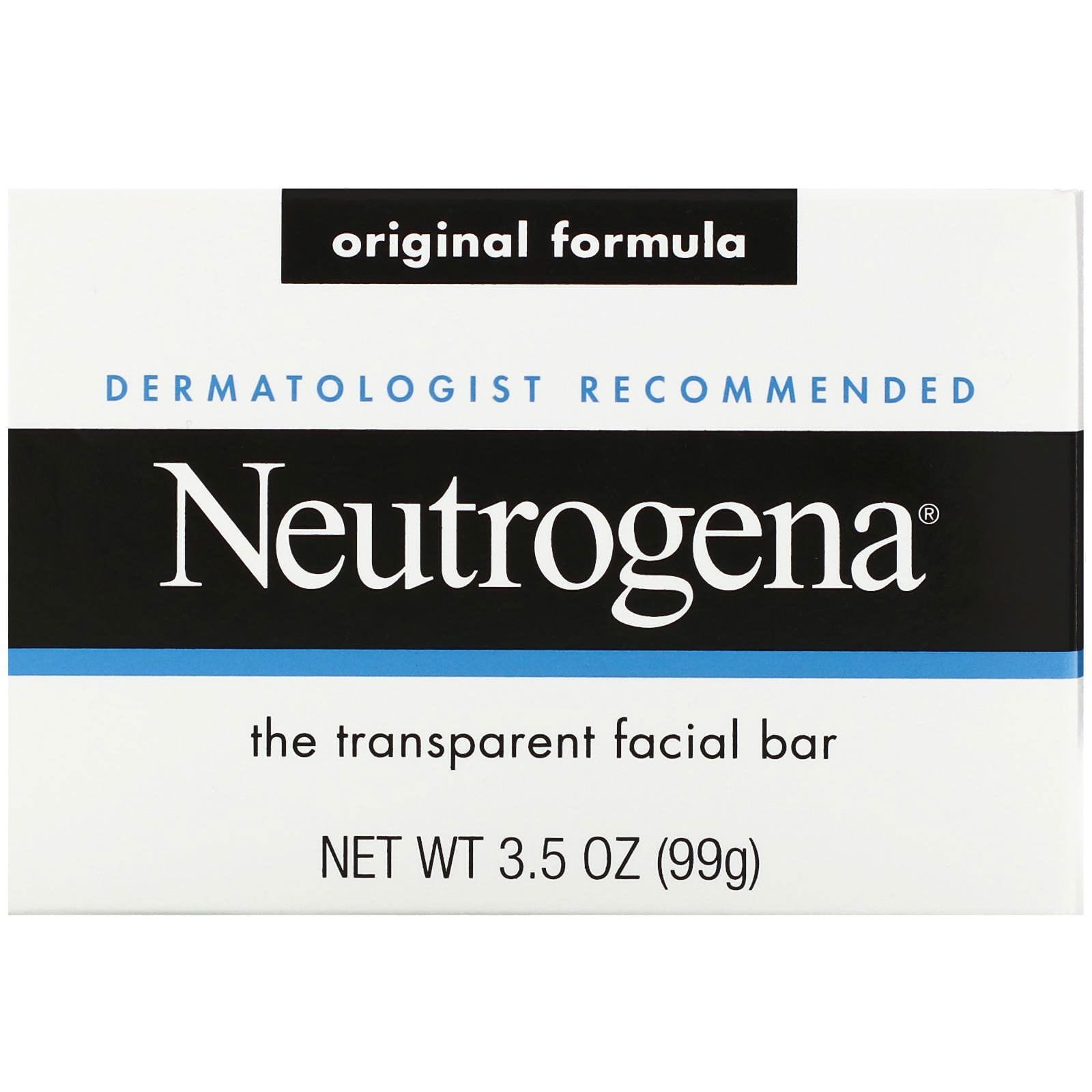 Neutrogena, Barra para limpieza facial, 100 g (3,5 oz)