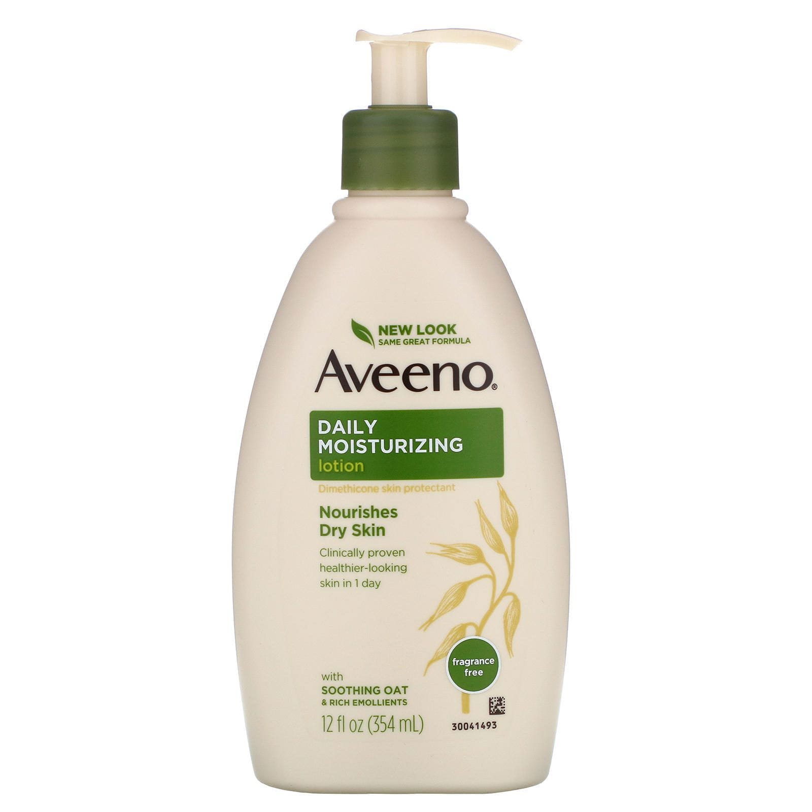 Aveeno, Loción hidratante diaria Active Naturals, sin perfume, 12 fl oz (354 ml)