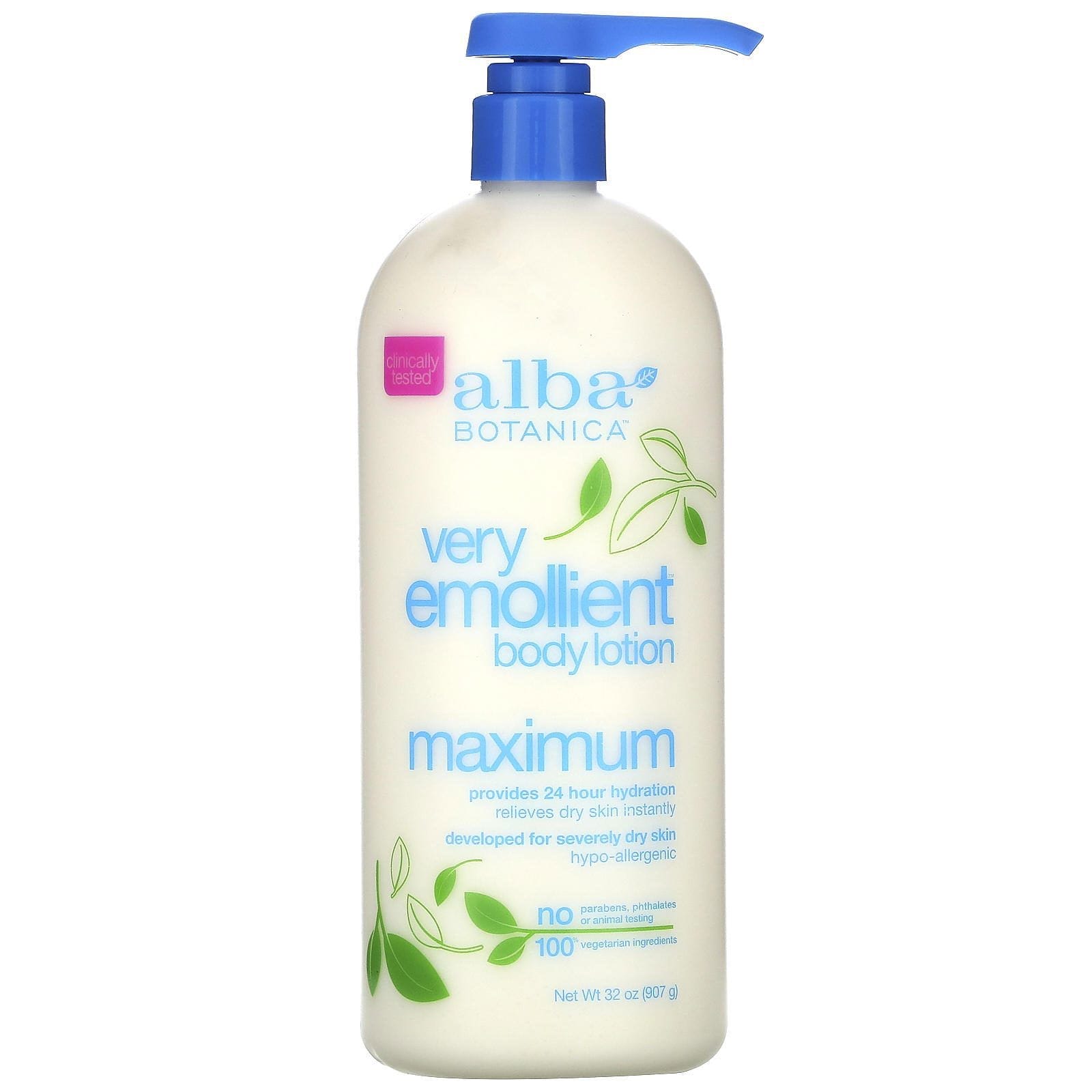 Alba Botanica, Crema corporal muy emoliente, Máximo, 32 oz (907 g)