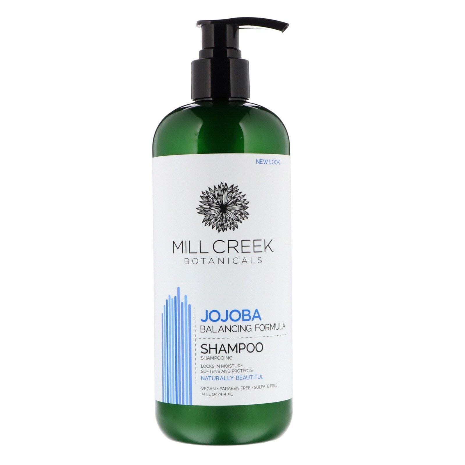 Mill Creek Botanicals, Champú de jojoba, formula balanceadora, 14 fl oz (414 ml)