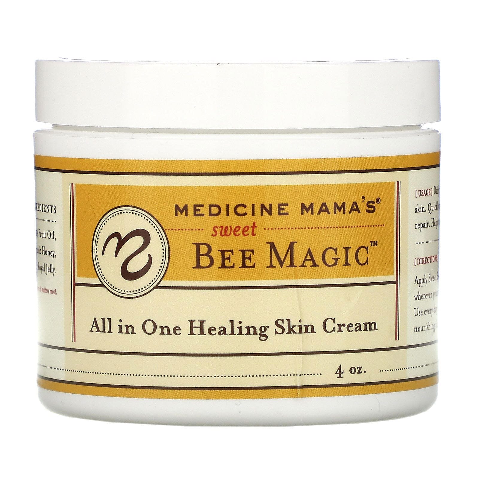 Medicine Mama's, Sweet Bee Magic, Crema para Curar la Piel Todo en Uno, 4 oz