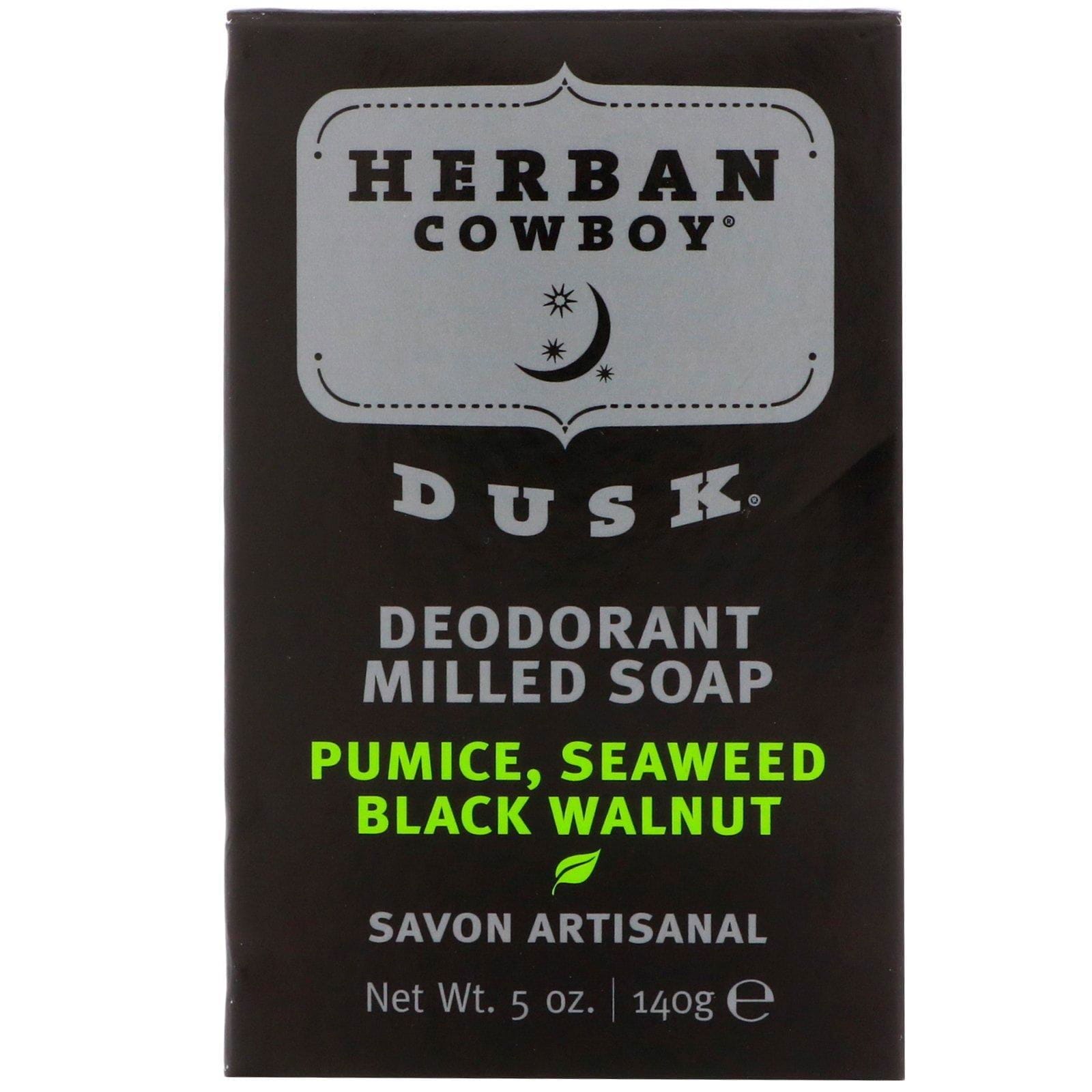 Herban Cowboy, Jabón molido con desodorante, anochecer, 5 oz (140 g)