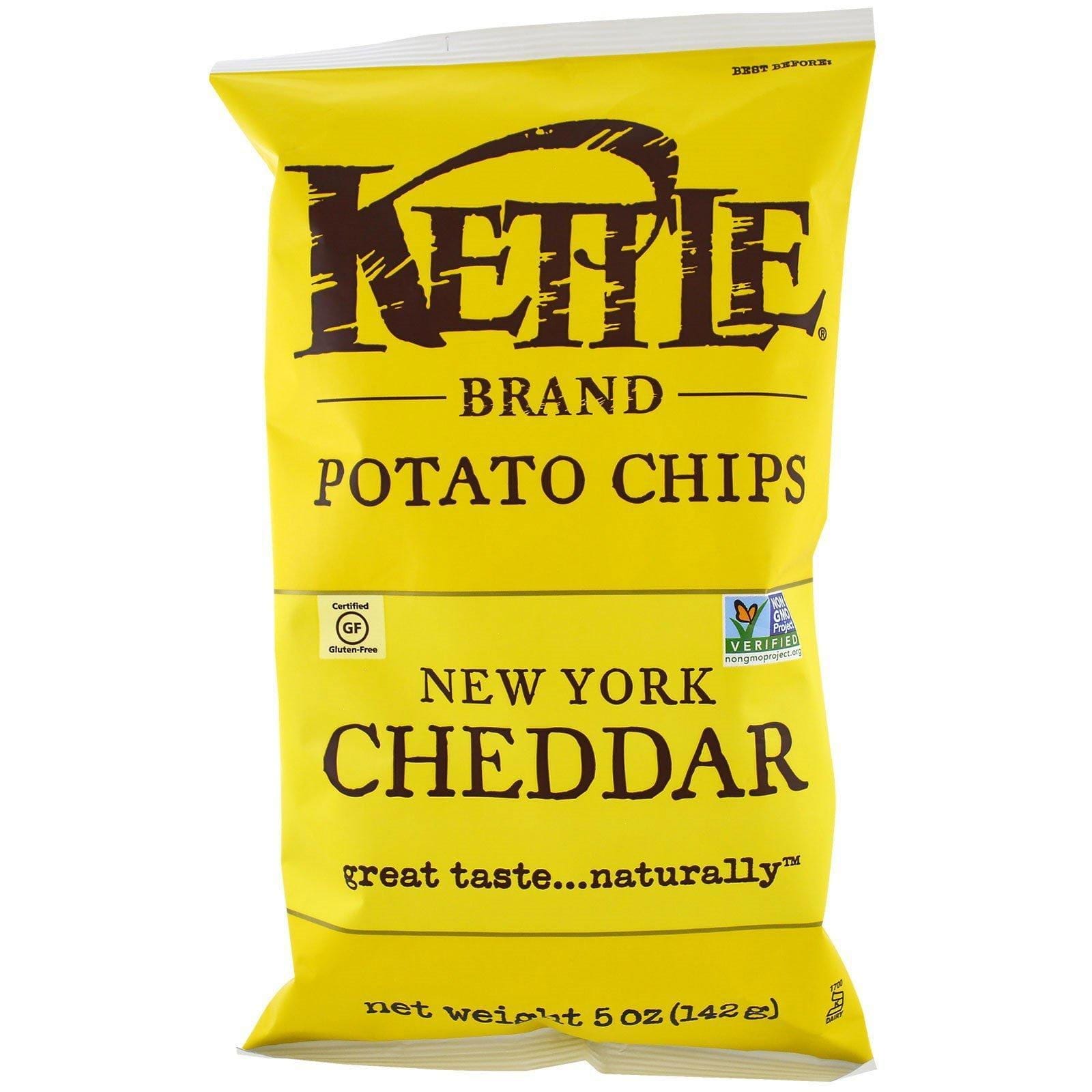 Kettle Foods, Papas fritas, Cheddar de Nueva York, 5 oz (142 g)