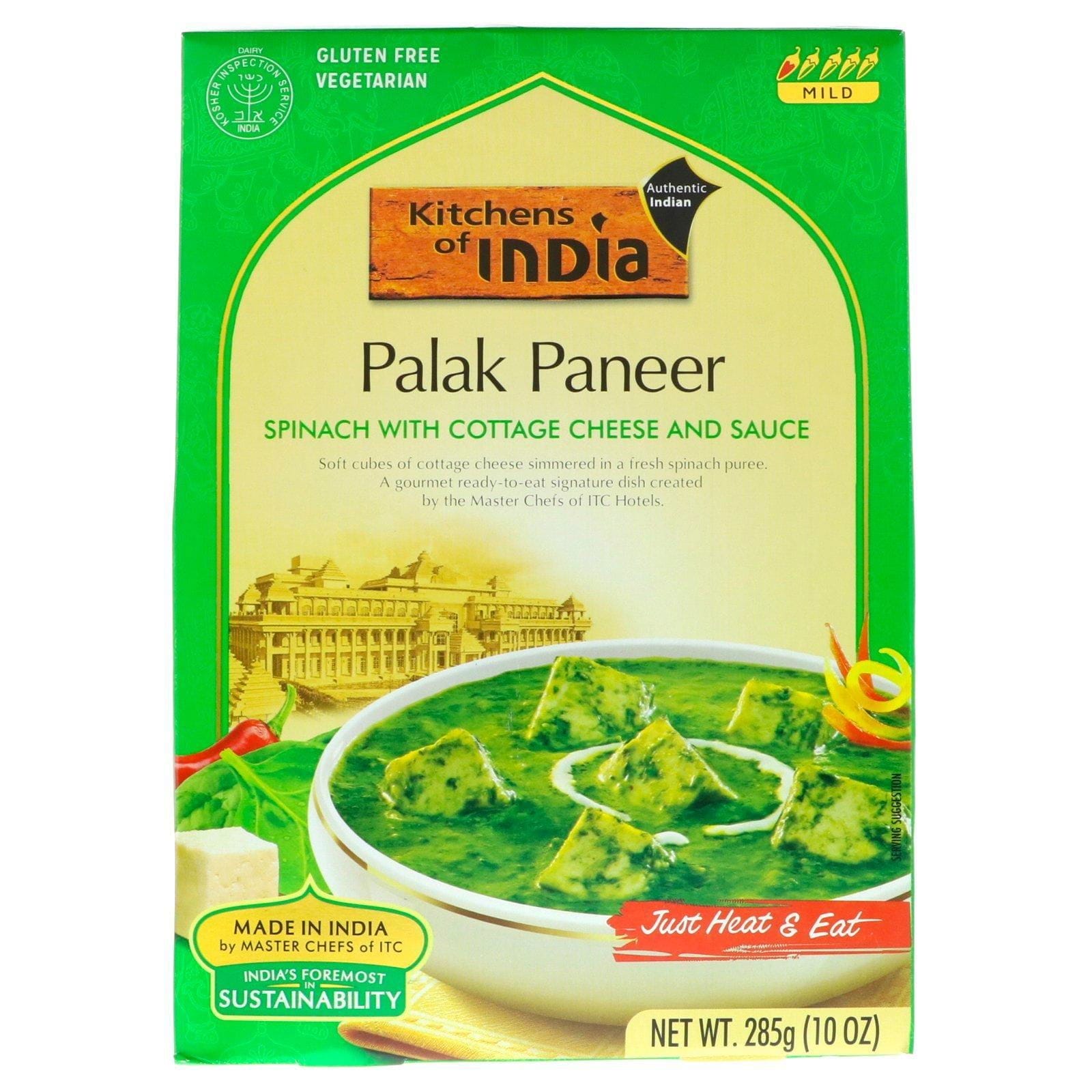 Kitchens of India, Palak Paneer, Espinacas con Queso Cottage y Salsa, 10 oz (285 g)