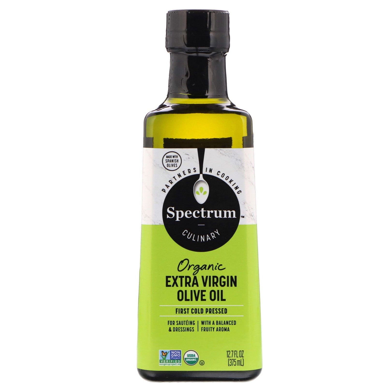 Spectrum Culinary, Aceite de Oliva Orgánico, Extra Virgen, 12.7 fl oz (375 ml)