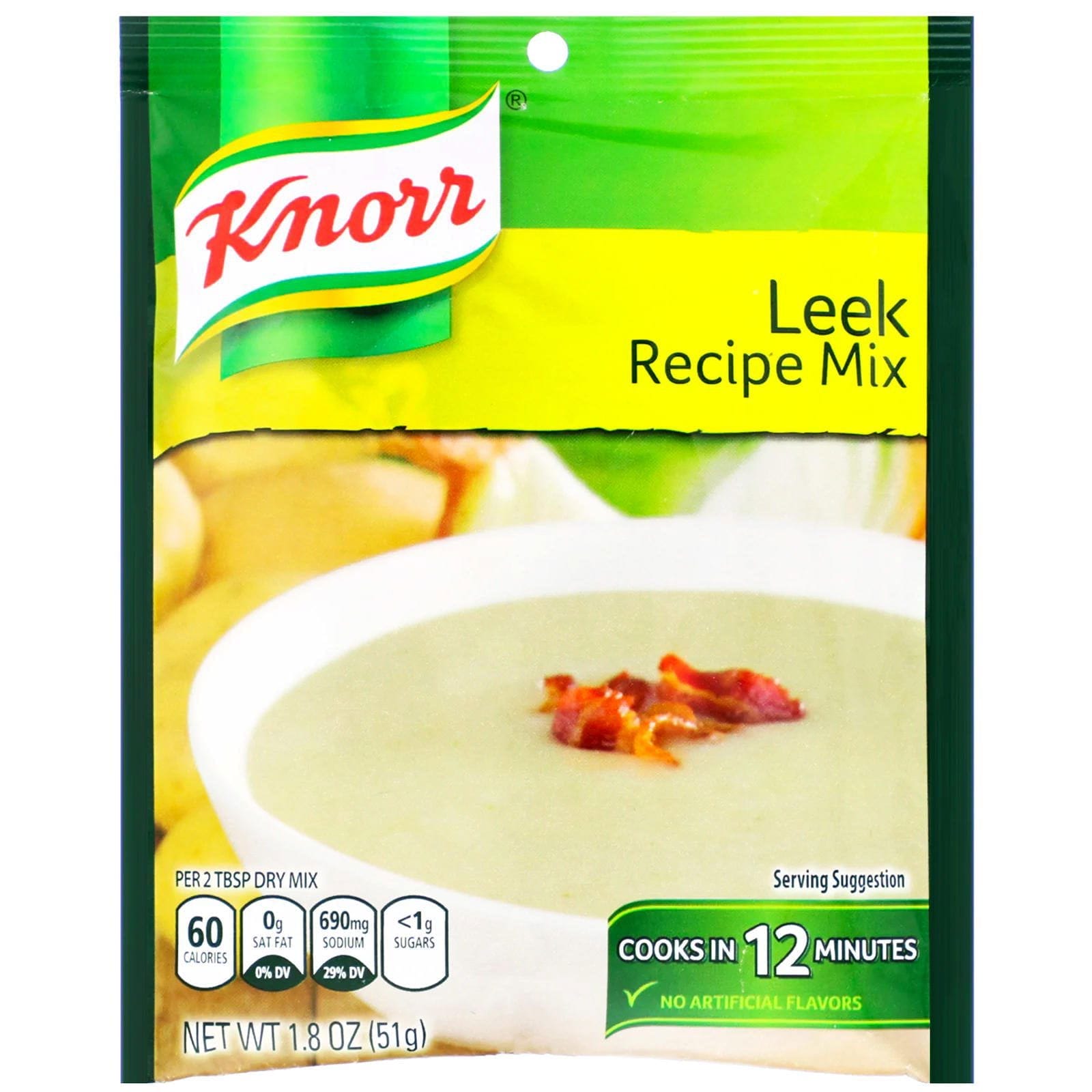 Knorr, Mezcla de receta de puerro, 51 g (1,8 oz)