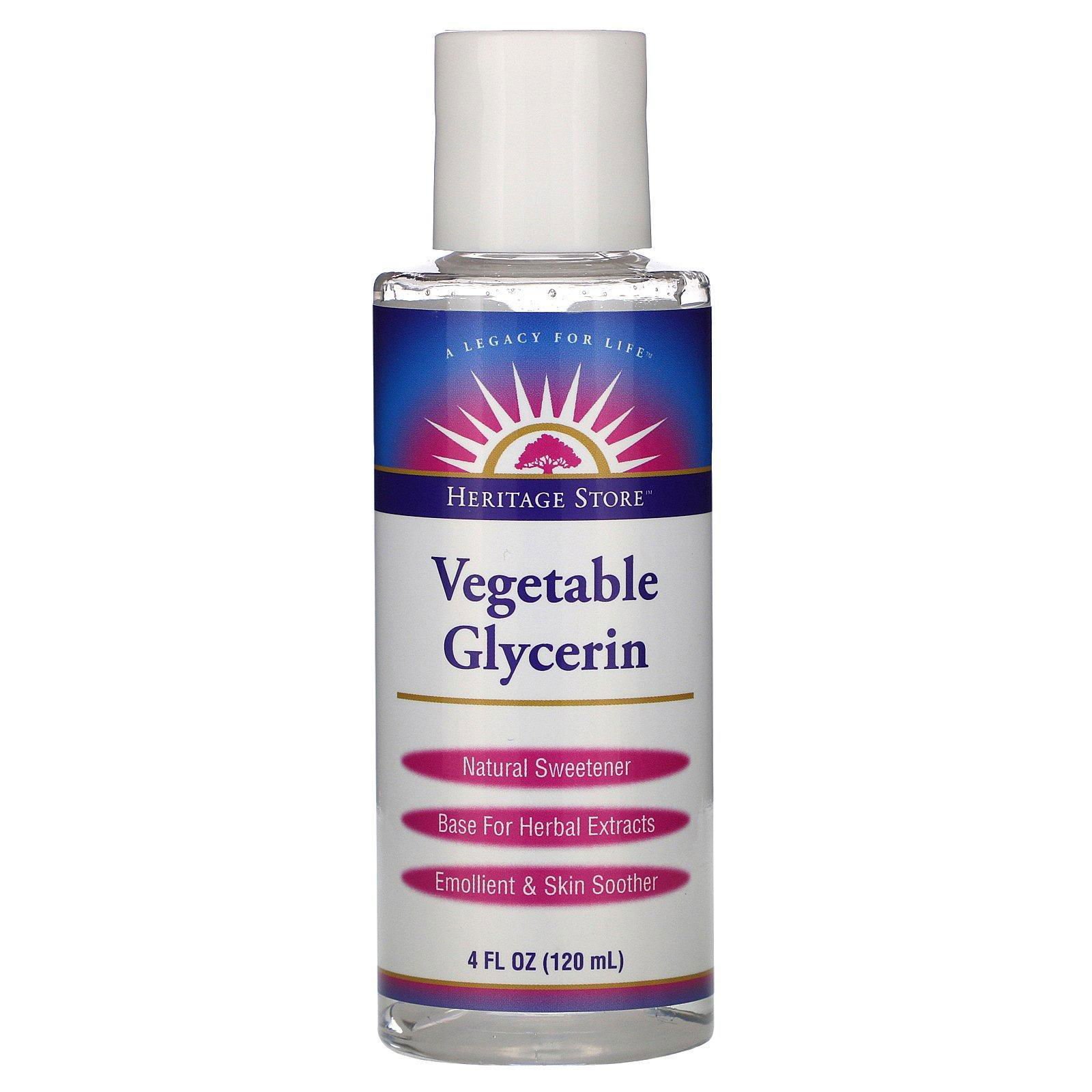 Heritage Store, Glicerina vegetal, 4 fl oz (120 ml)