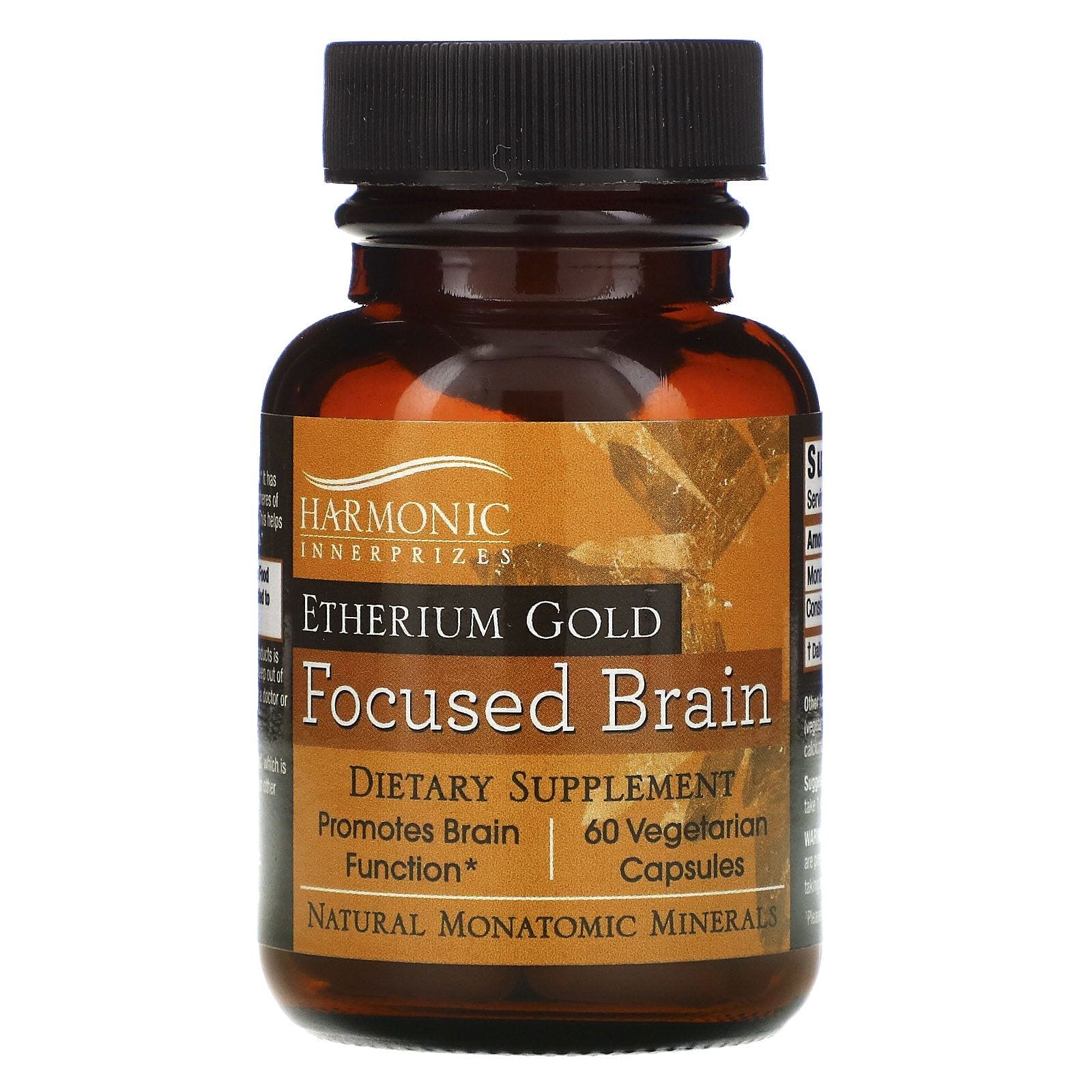 Harmonic Innerprizes, Etherium Gold, Focused Brain, 60 Vegetarian Capsules