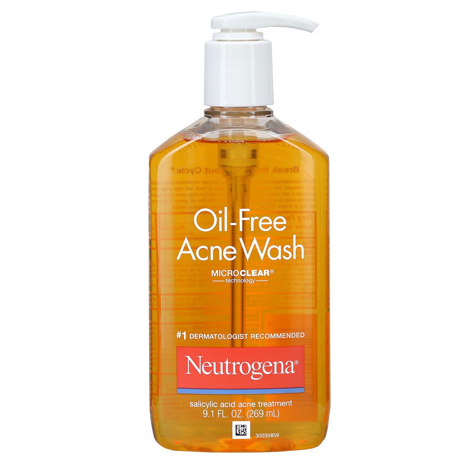 Neutrogena, Jabón para el acné sin aceite, 9.1 oz (269 ml)