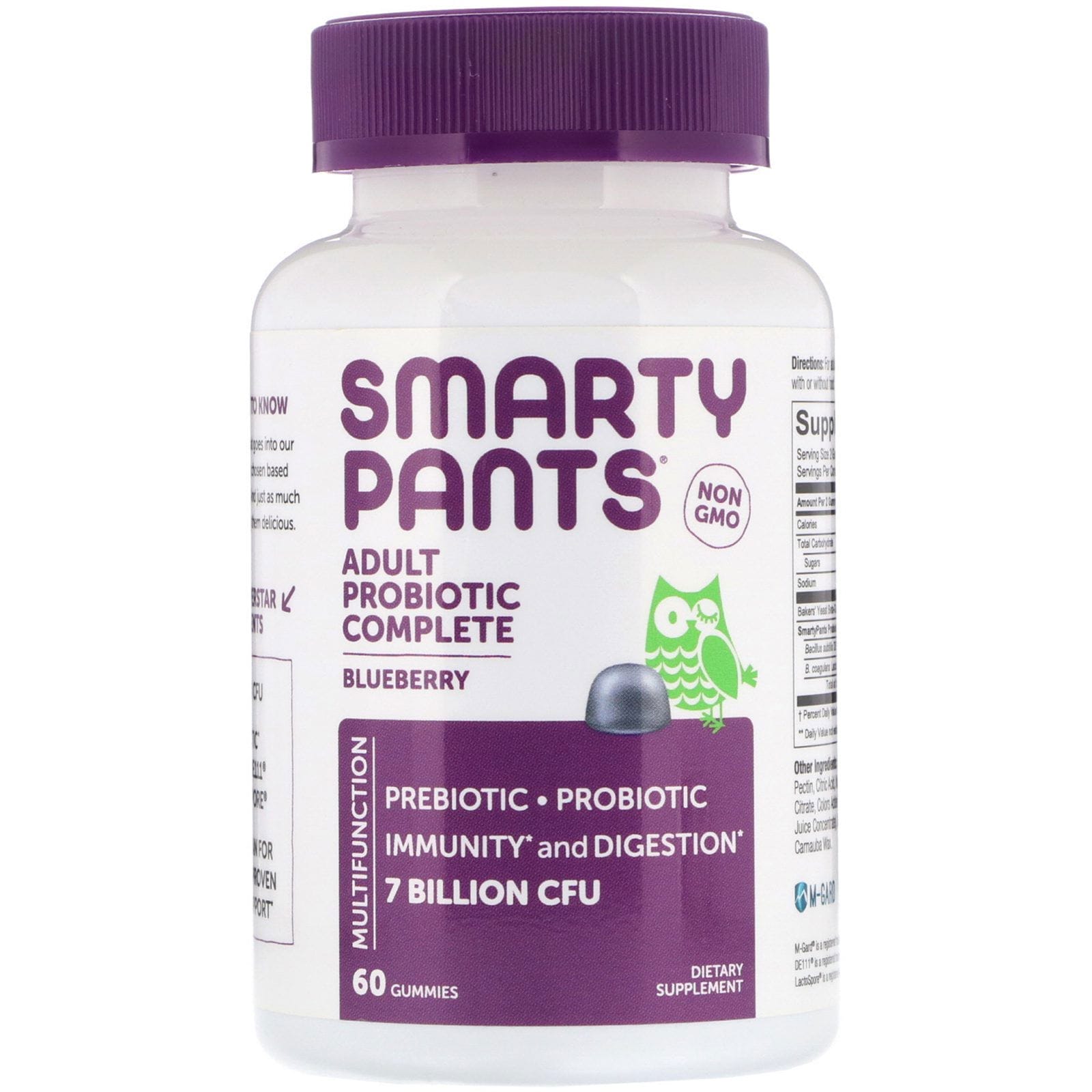 SmartyPants, Fórmula completa probiótica para adultos, Arándano azul, 60 gomitas