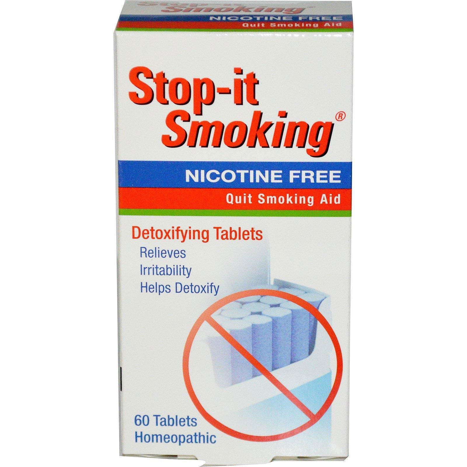NatraBio, Stop-it Smoking, Tabletas Desintoxicantes, Sin Nicotina, 60 Tabletas