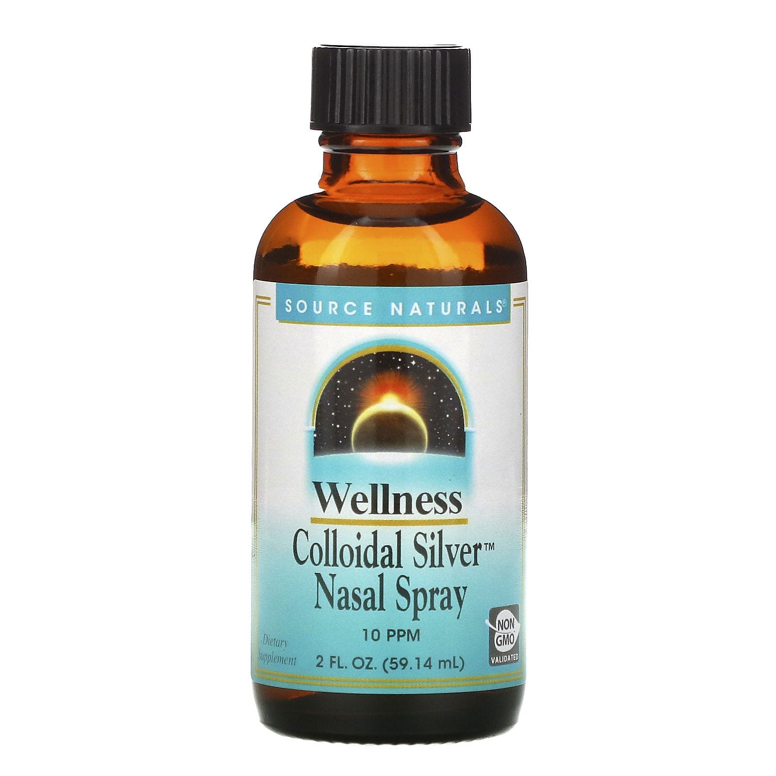 Source Naturals, Wellness Colloidal Silver, Spray nasal con plata coloidal, 10 ppm, 59,14 ml (2 oz. líq.)