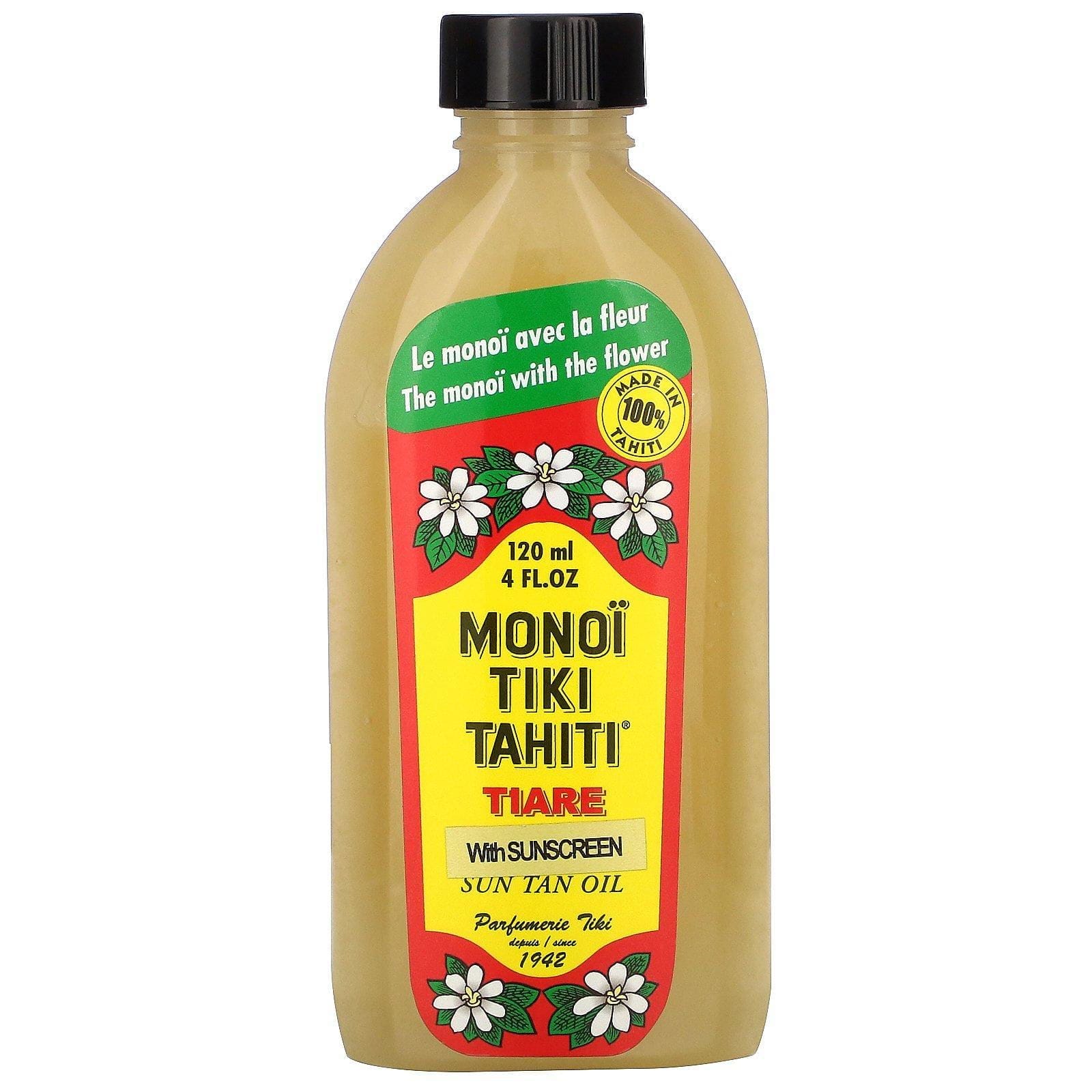 Monoi Tiare Tahiti, Aceite bronceador con protector solar, 120 ml (4 oz. líq.)
