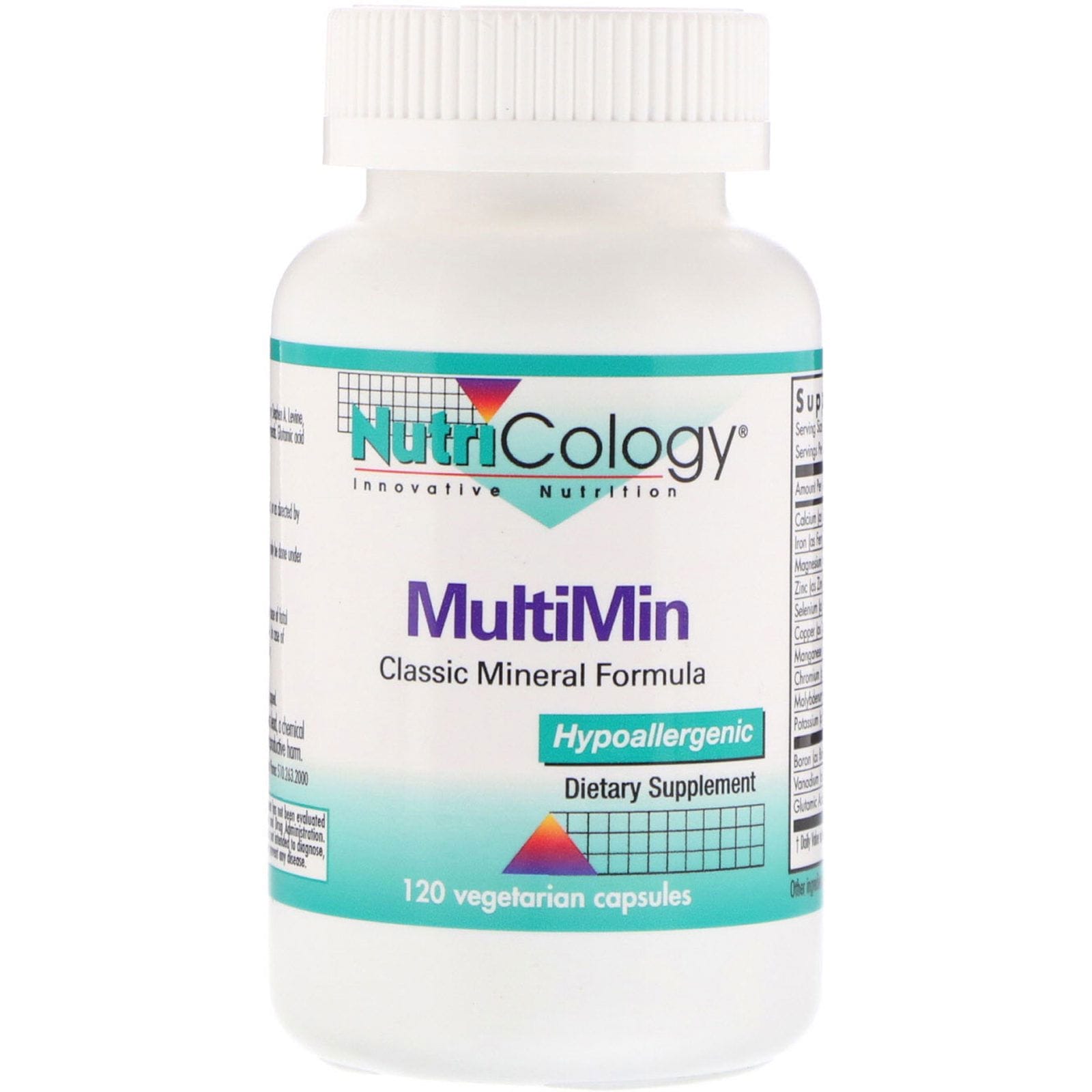 Nutricology, MultiMin, 120 cápsulas vegetarianas