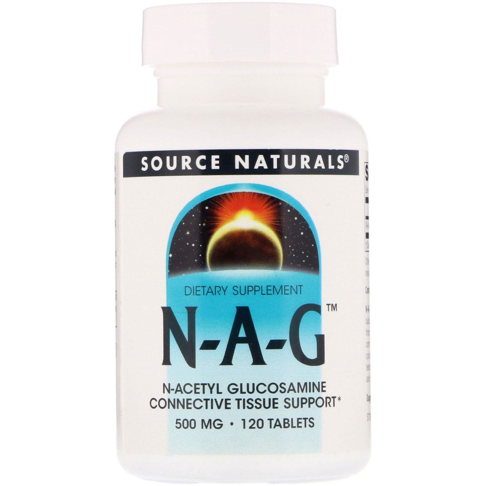 Source Naturals, N-A-G, 500 mg, 120 tabletas
